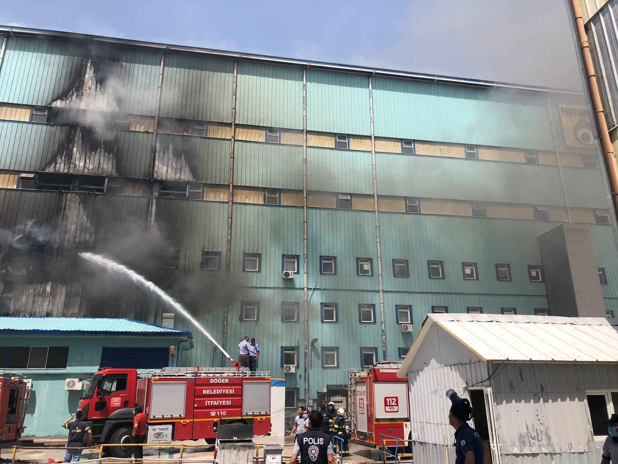 Eskişehir’de, bor madeni tesislerinde trafo patlamasıyla yangın çıktı