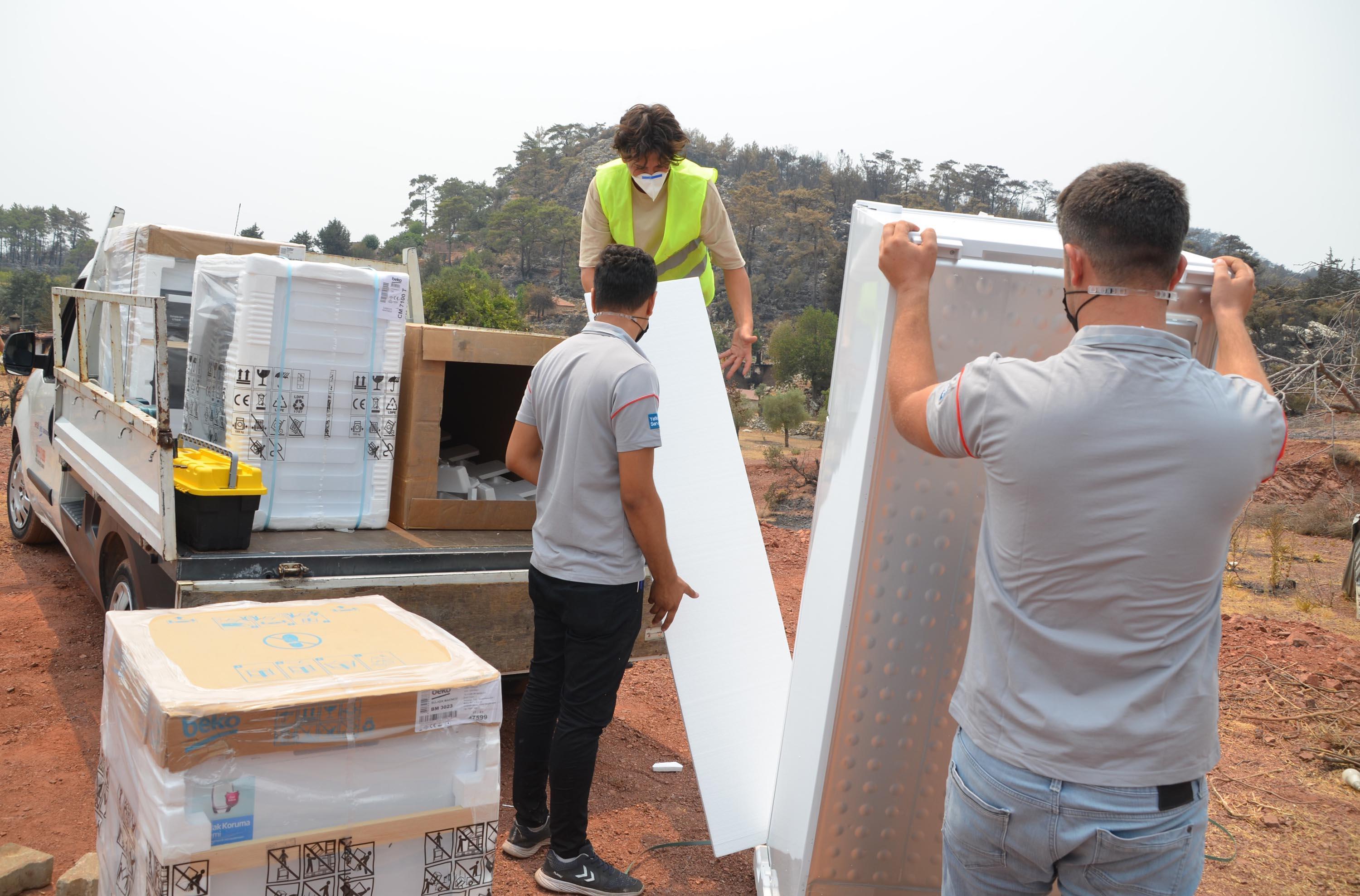 Marmariste 9 gün süren yangın kontrol altında, soğutma çalışması sürüyor