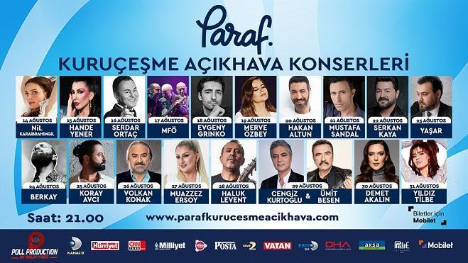 Kuruçeşme Açıkhava Konserleri başlıyor