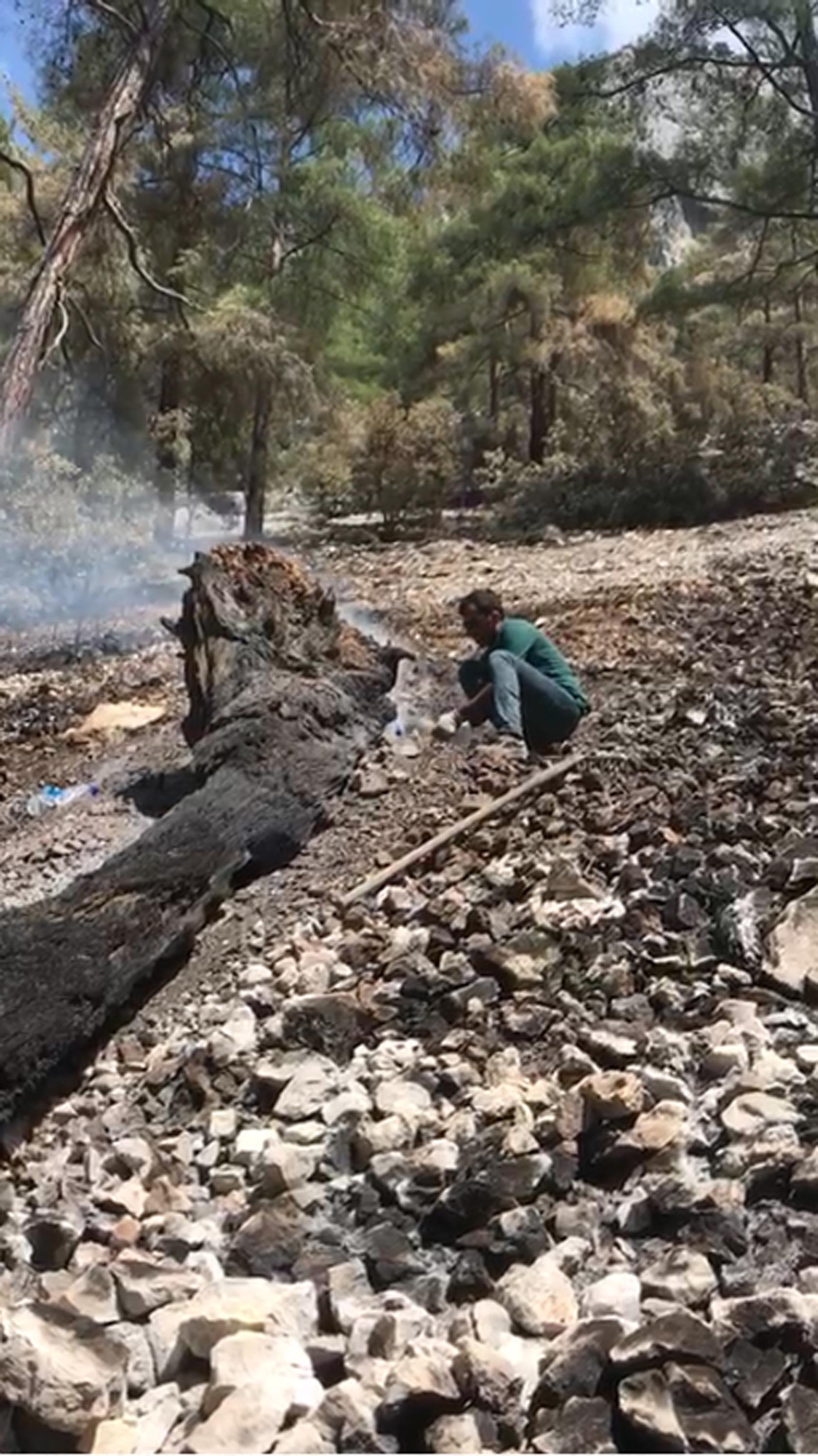 Sütçüler orman yangını 8inci günde kontrol altında