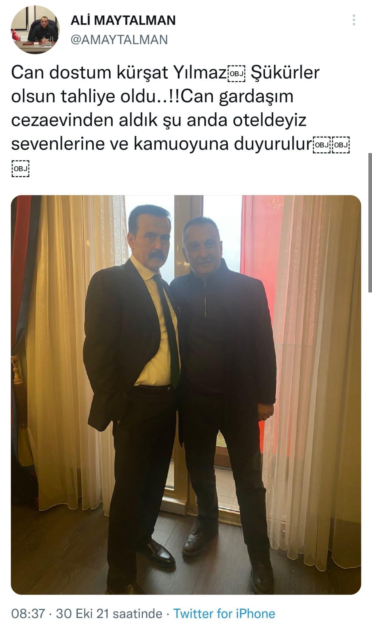 Kürşat Yılmaz tahliye oldu