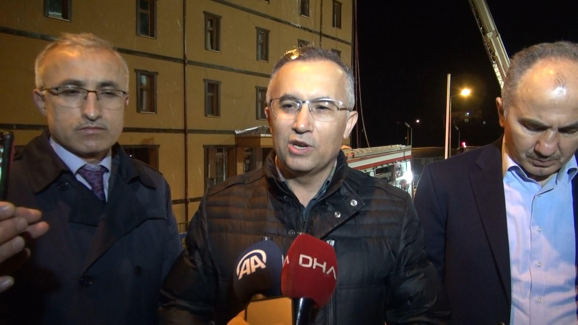 Rize’de yurt binası çatısında yangın; öğrenciler tahliye edildi