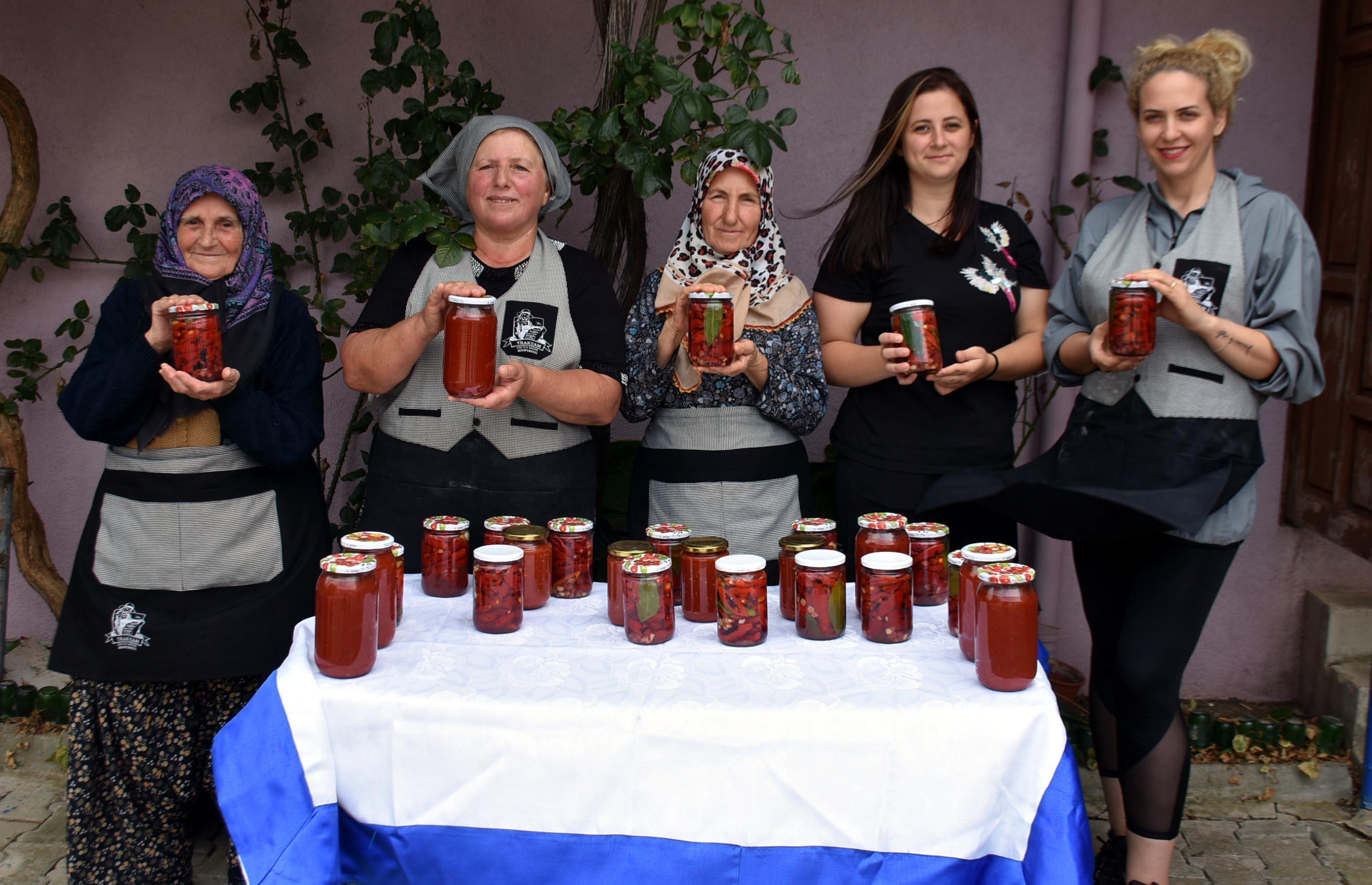 Trakyanın üreten kadınları, yöresel lezzetleri sofralarla buluşturuyor