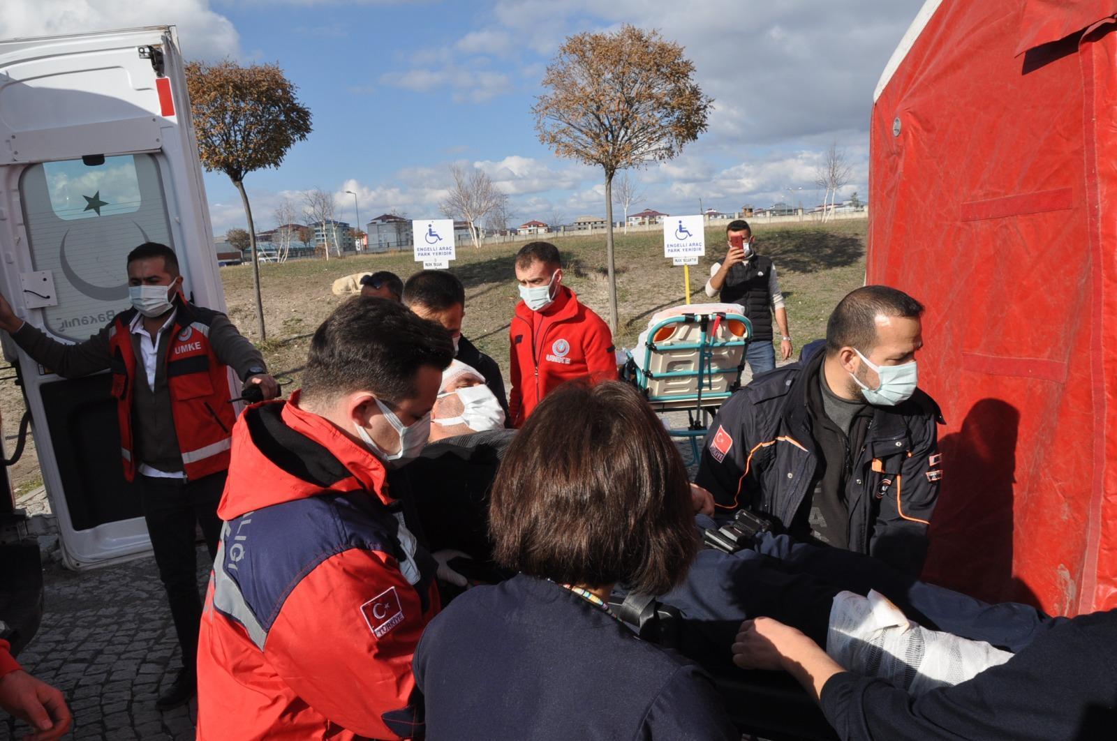 Kars’ta KBRN tatbikatı gerçeğini aratmadı