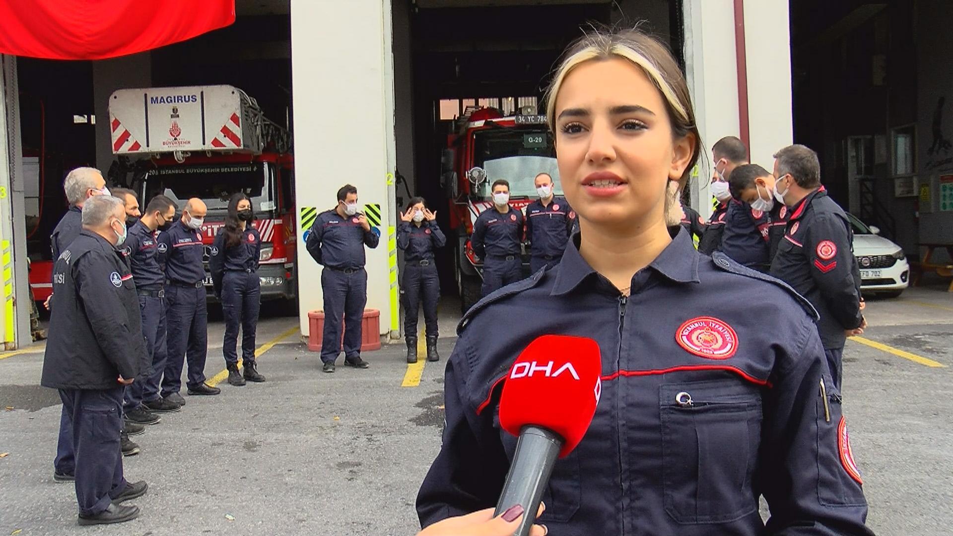 İstanbulun kadın itfaiyecileri görev başında