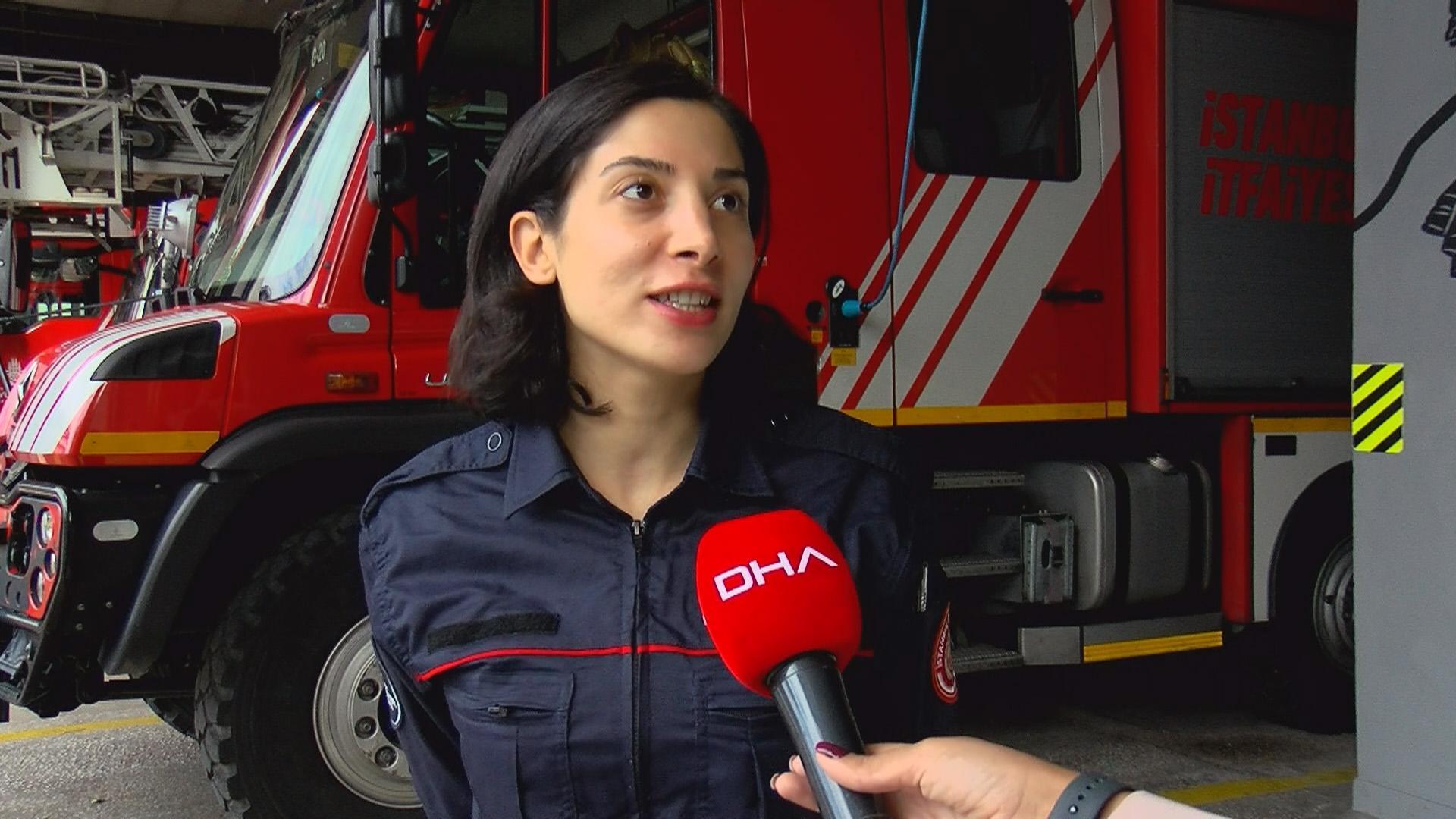 İstanbulun kadın itfaiyecileri görev başında