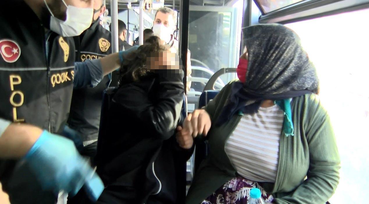 Metrobüs duraklarında dilenci operasyonu; dilendirilen çocuklar korkudan ağladı