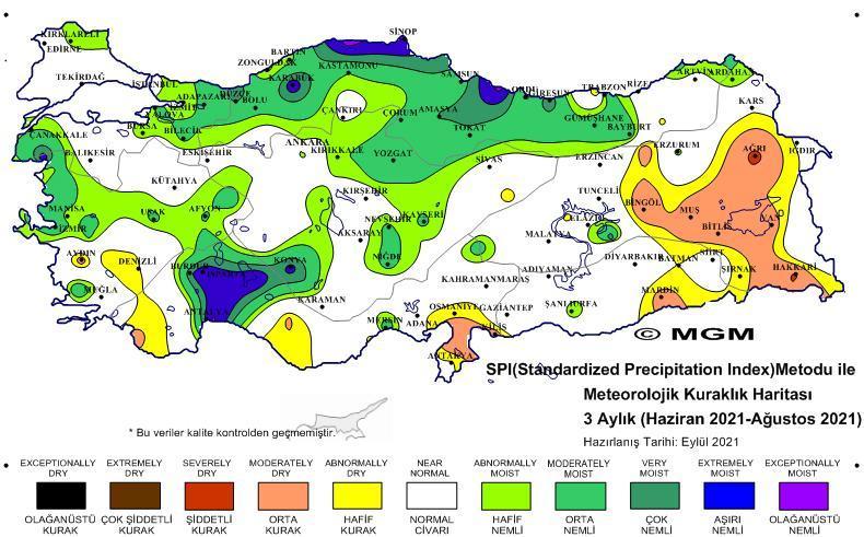 Analiz raporları yayımlandı; ağustos ayı şiddetli kurak yaşandı