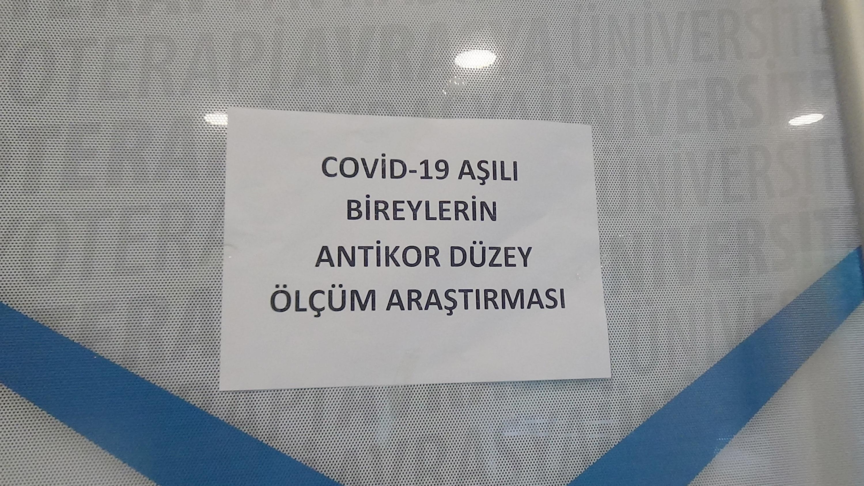 Trabzonda, Covid-19 aşısı olanlarda antikor düzeyi araştırılıyor