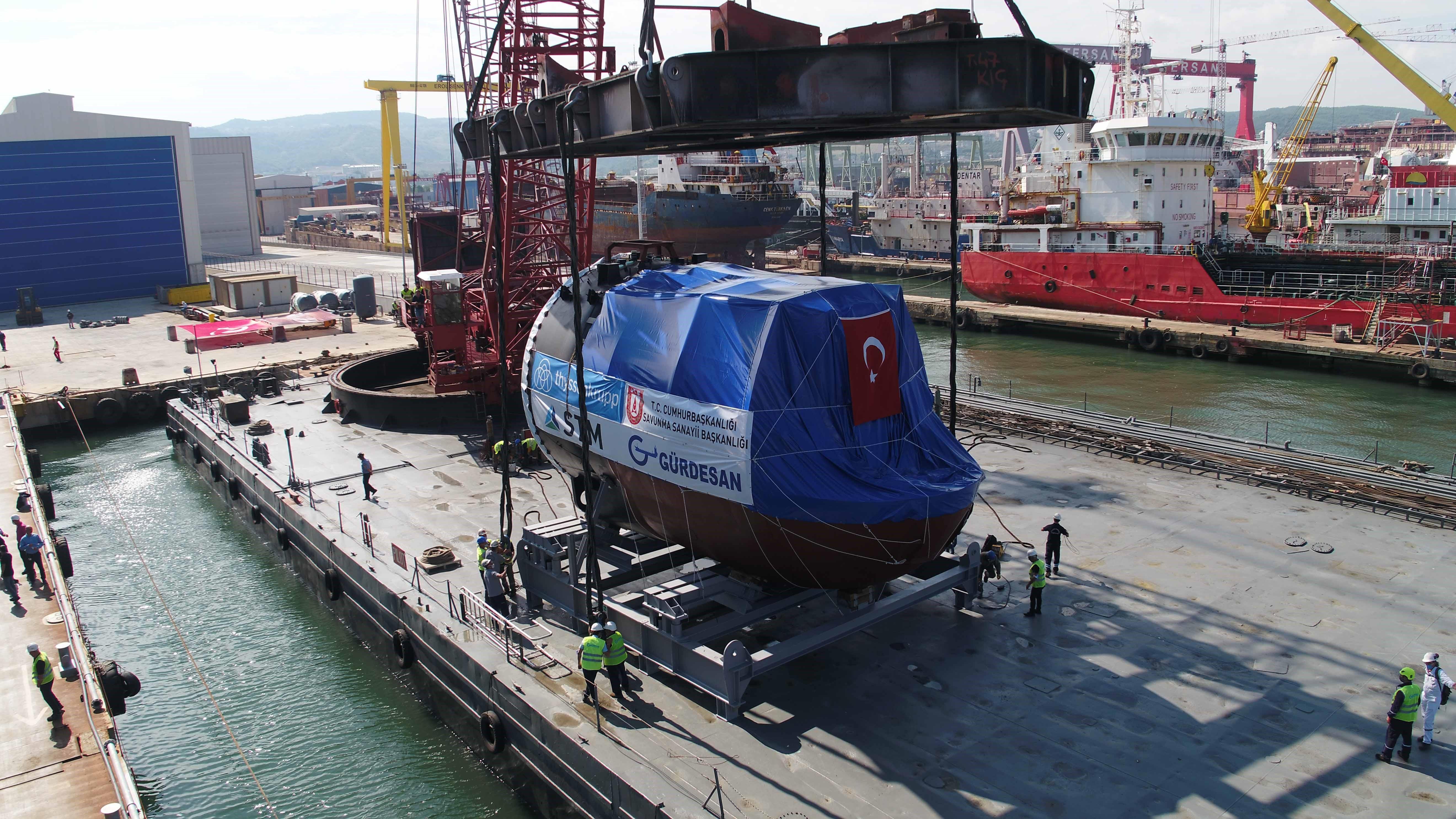 Denizaltı torpido kovan bölümü ilk kez Türkiye’de üretildi
