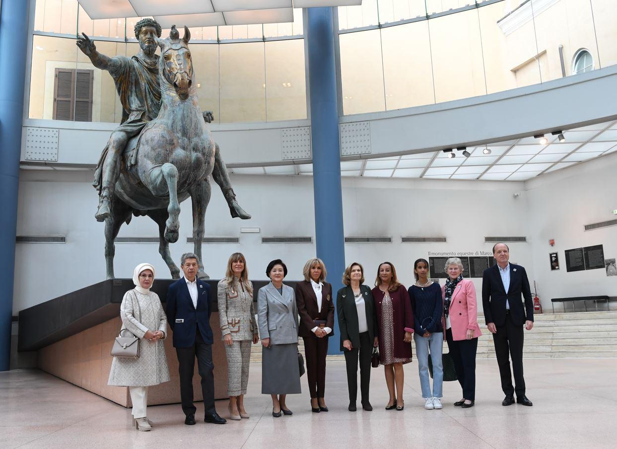 Emine Erdoğan, Roma’da Kapitolin Müzesi’ni ziyaret etti