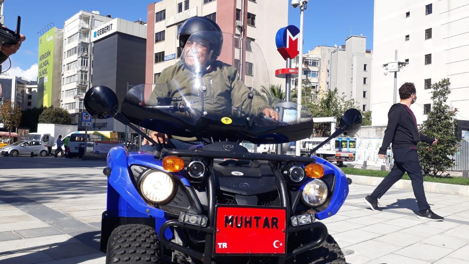 Şişlinin Baba lakaplı ATVli muhtarı