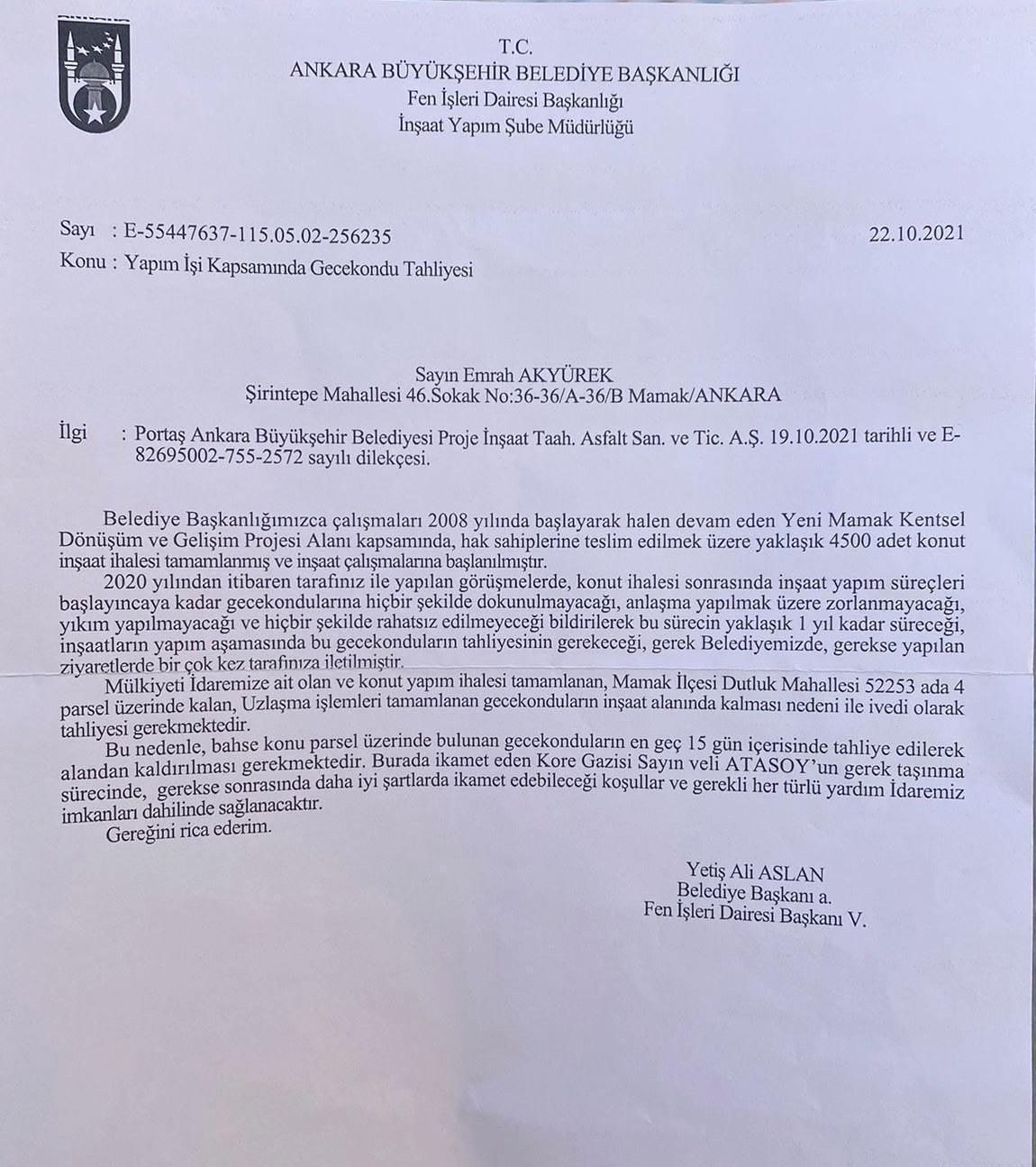 Üstün hizmet madalyalı gazinin kentsel dönüşüm çilesi