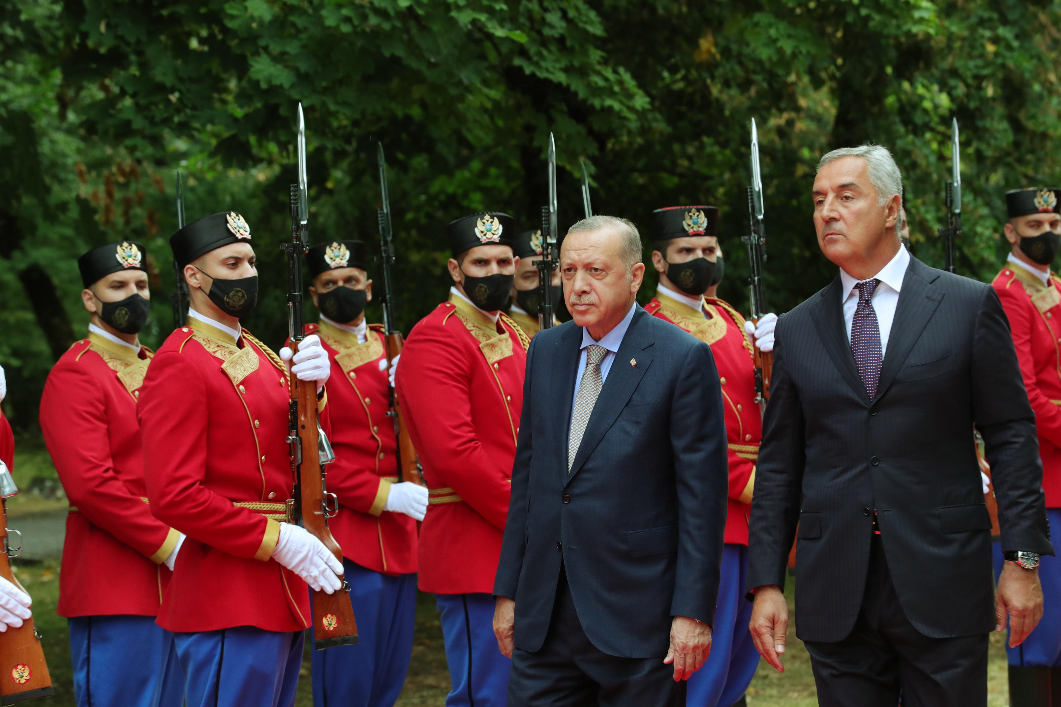 Cumhurbaşkanı Erdoğan’a resmi karşılama töreni