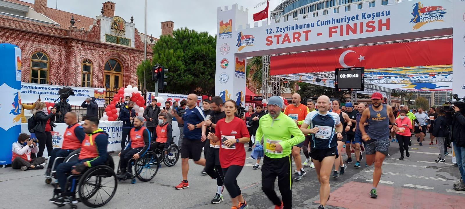 12nci Uluslararası Zeytinburnu Cumhuriyet Koşusu gerçekleşti