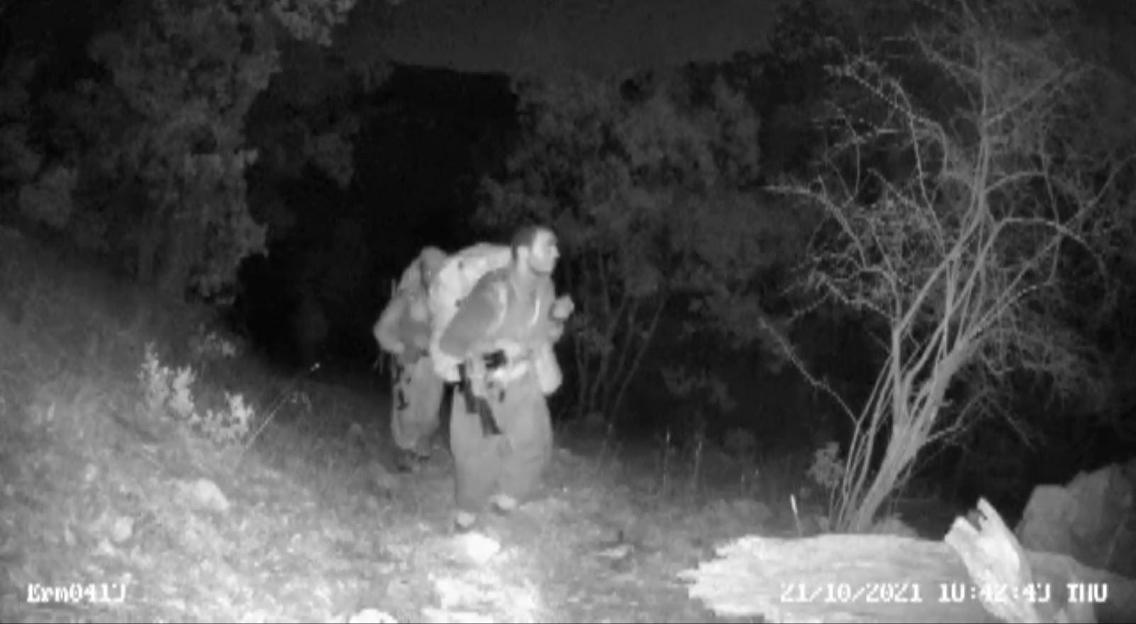 Siirtte etkisiz hale getirilen 4 terörist, fotokapanla tespit edilmiş