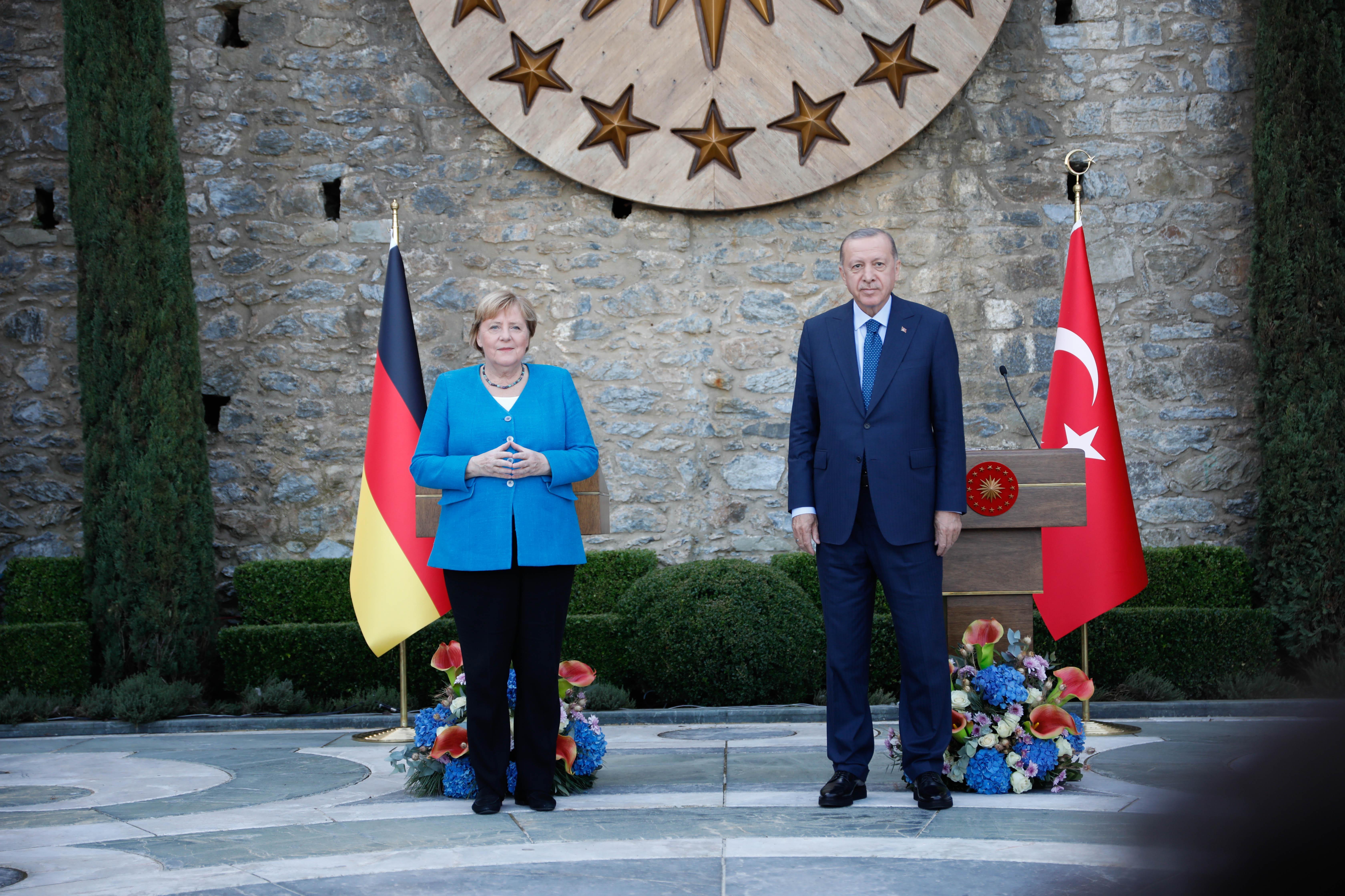 Erdoğan ile Merkelden ortak basın toplantısı