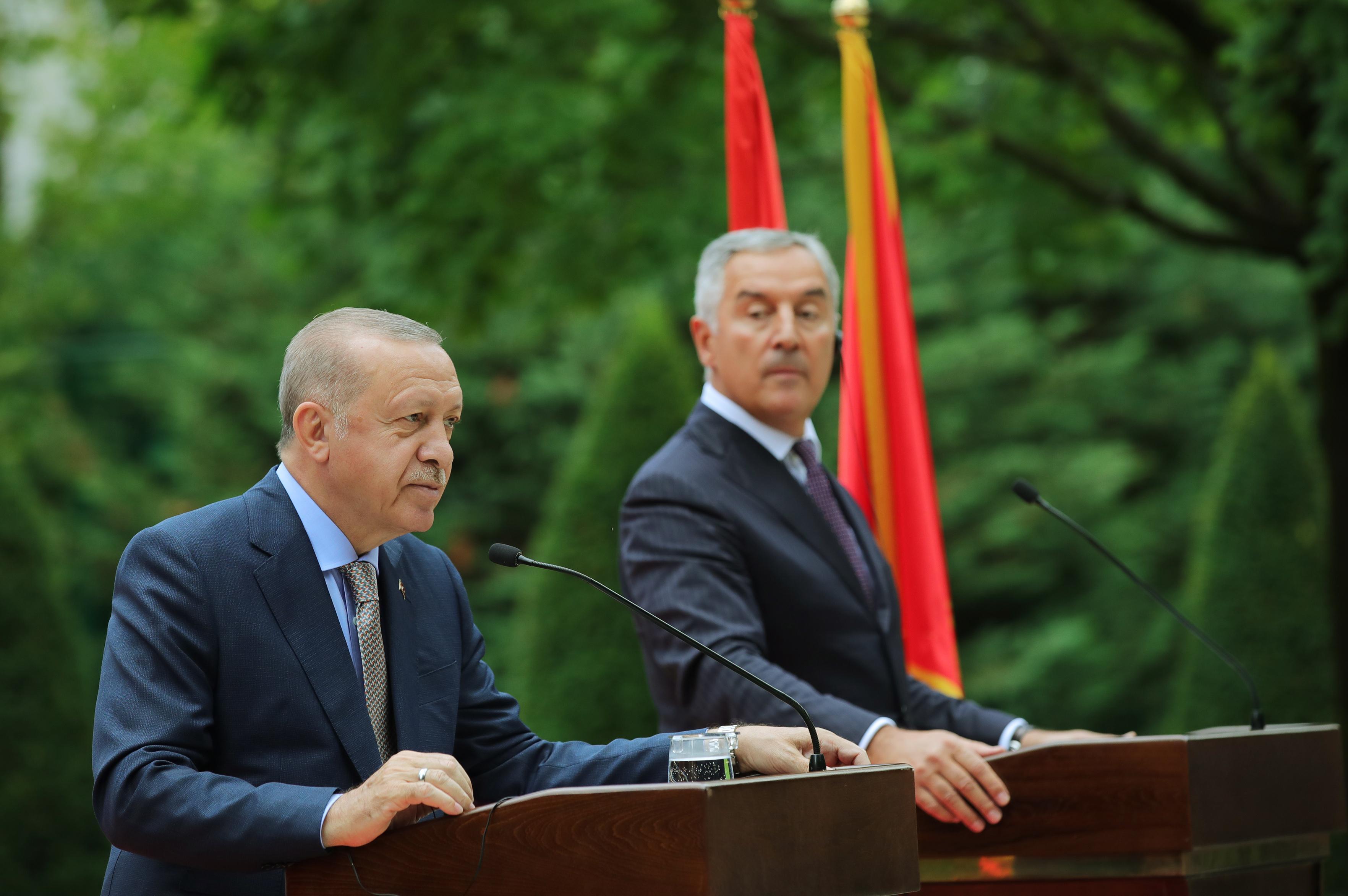 Cumhurbaşkanı Erdoğan: Karadağ’la 250 milyon dolarlık ticari hedef koyduk