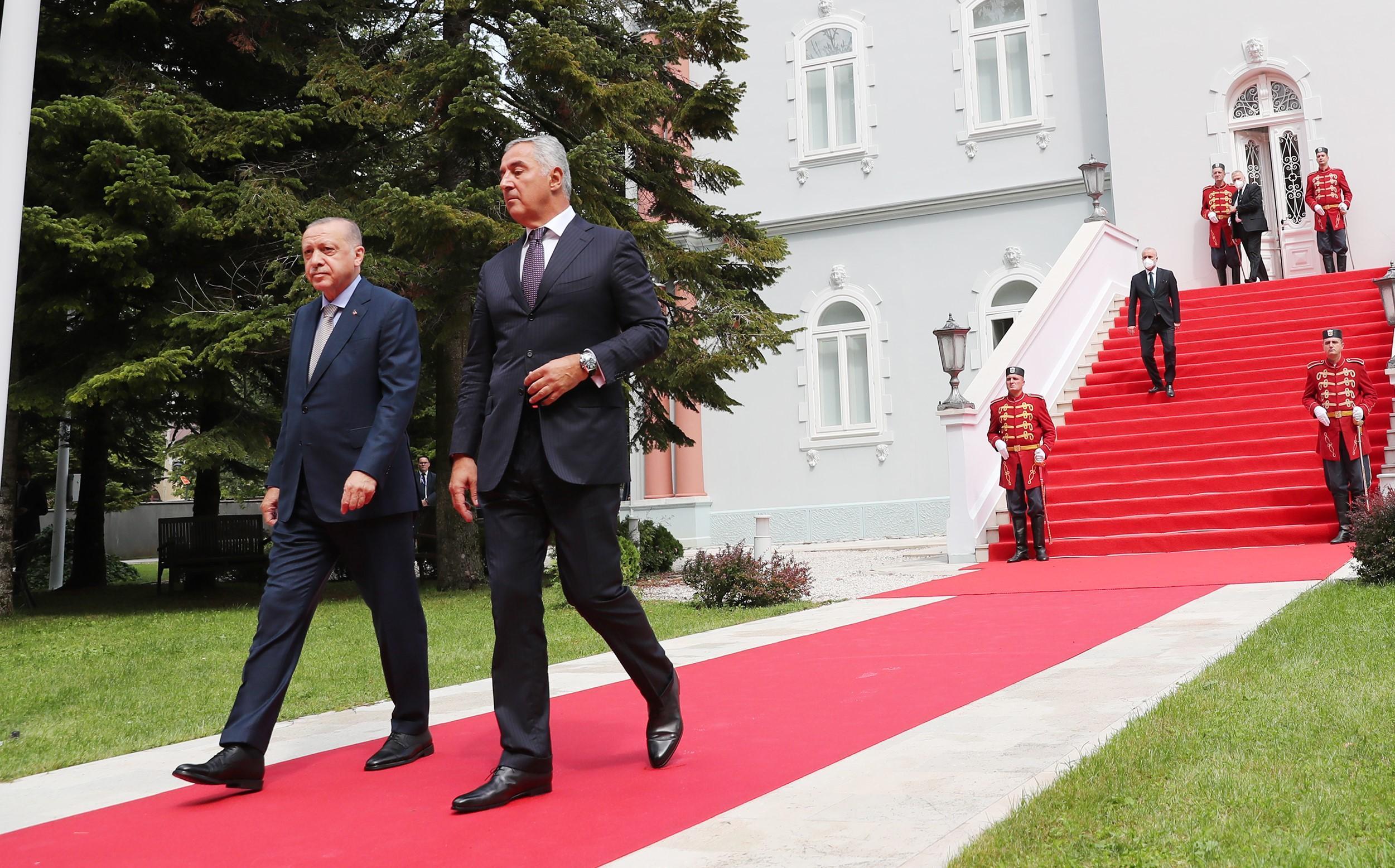Cumhurbaşkanı Erdoğan: Karadağ’la 250 milyon dolarlık ticari hedef koyduk