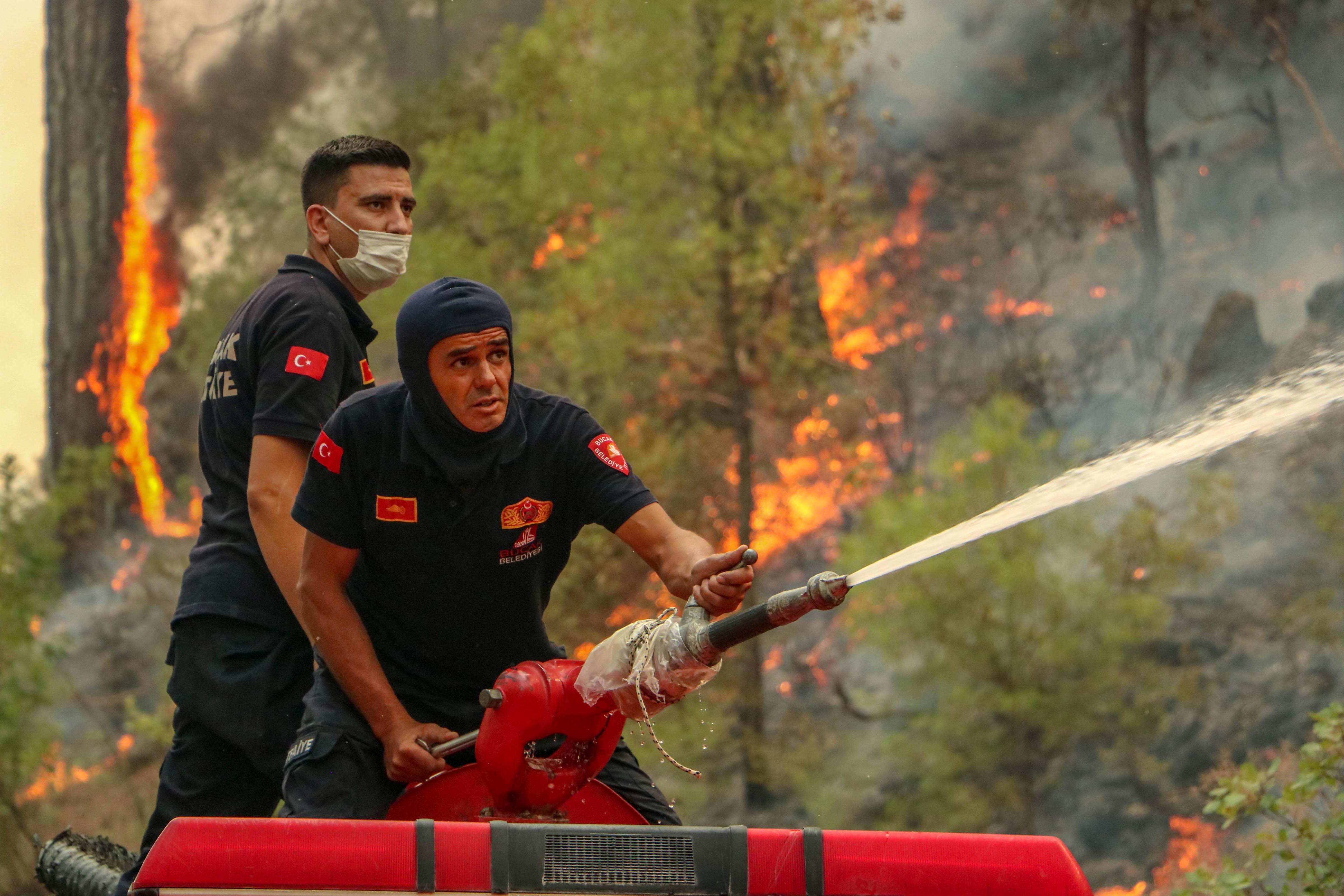 Bucakta orman yangını