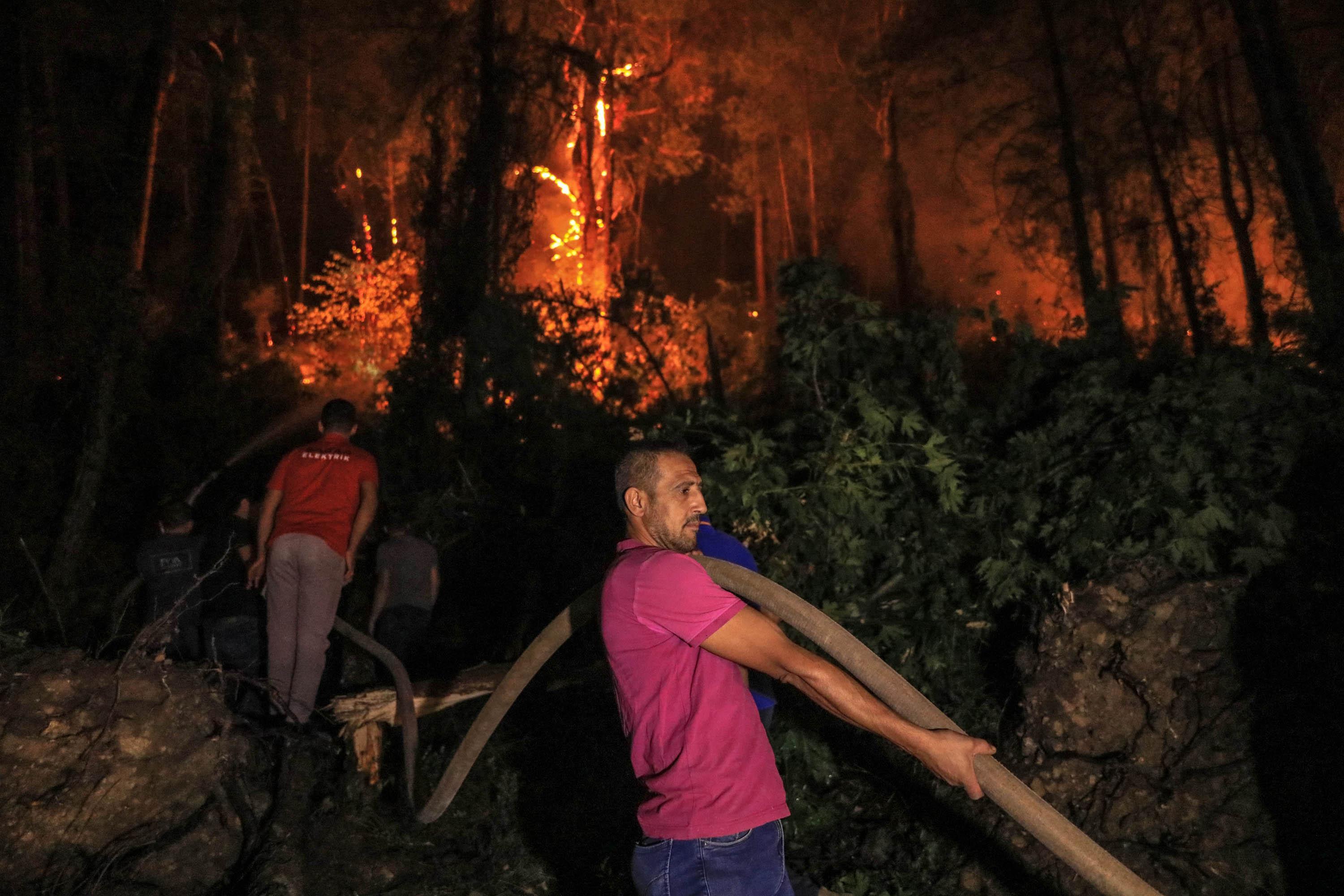 Bucakta orman yangını