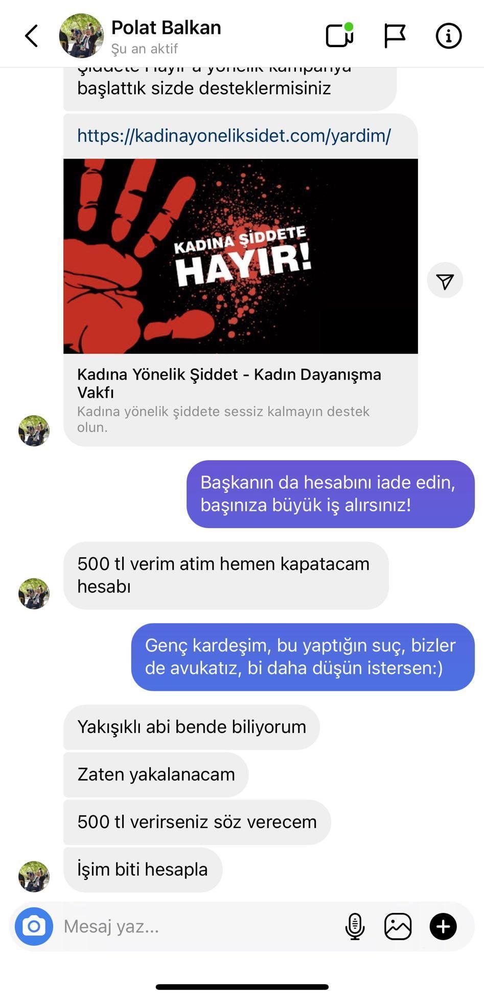 Baro başkanının hesabını çaldı, Zaten yakalanacağım, 500 TL verin dedi