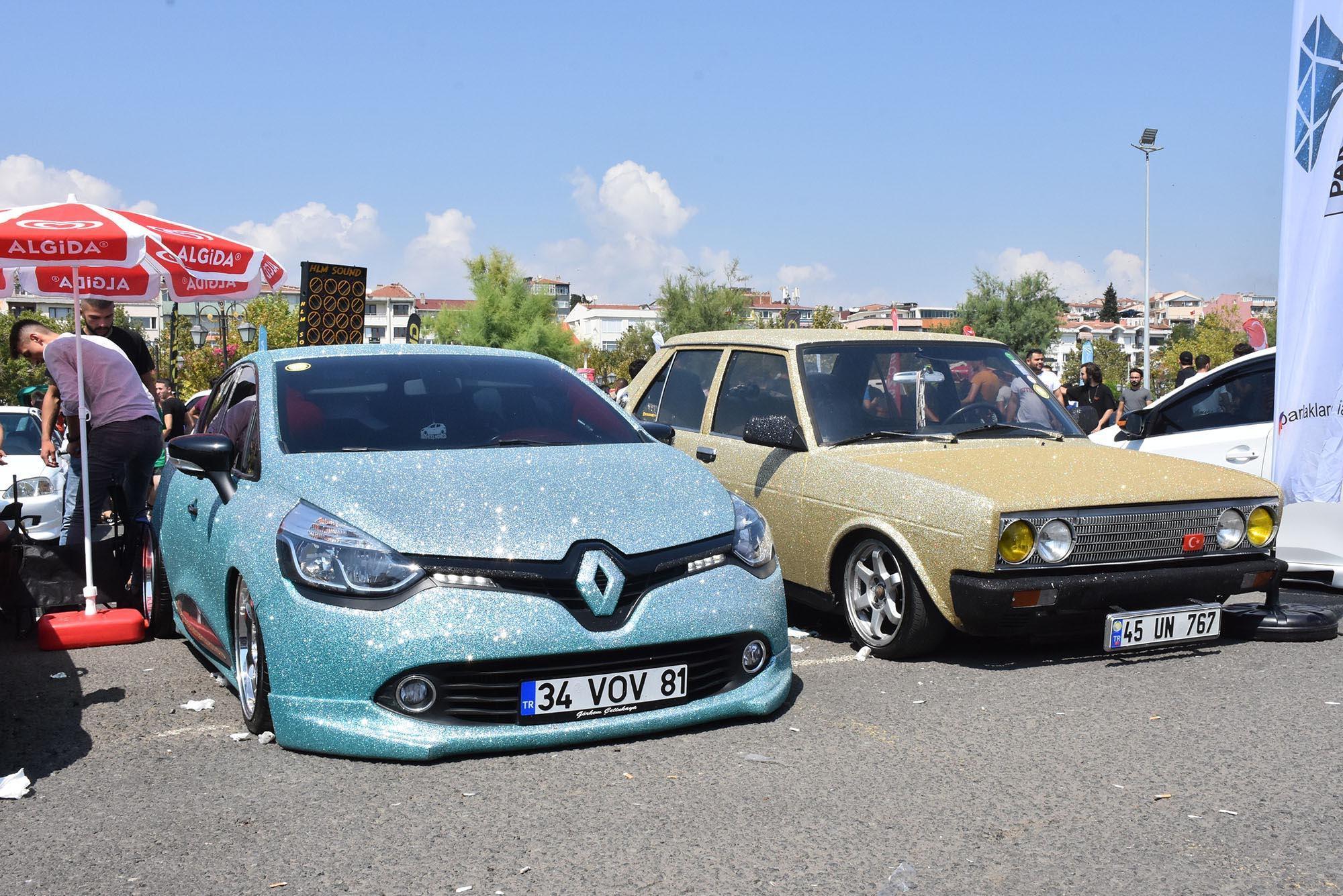 Modifiye araç tutkunları Tekirdağda buluştu; 300 araç sergilendi