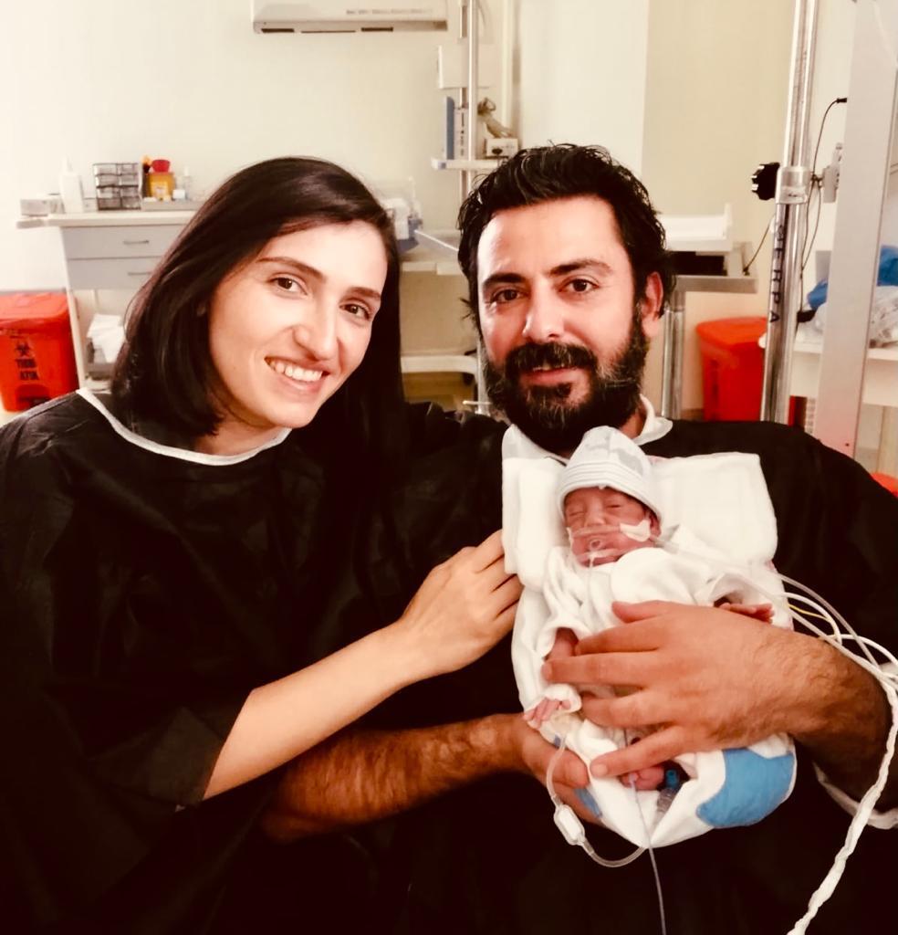 648 gram doğan Umut bebek hayata tutunmayı başardı