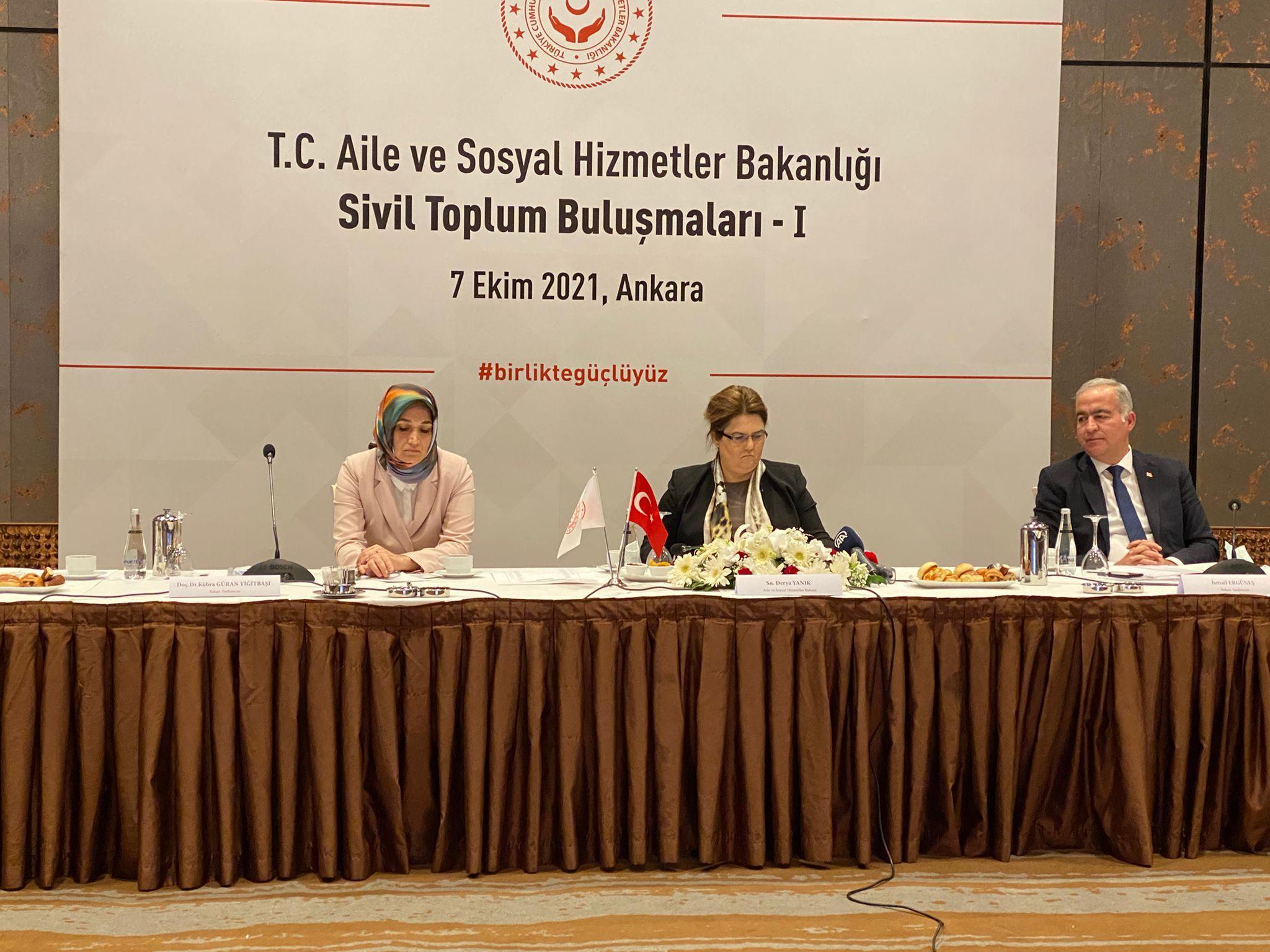 Bakan Yanık: Sivil Toplum Vizyon Belgesi ve Eylem Planı oluşturacağız