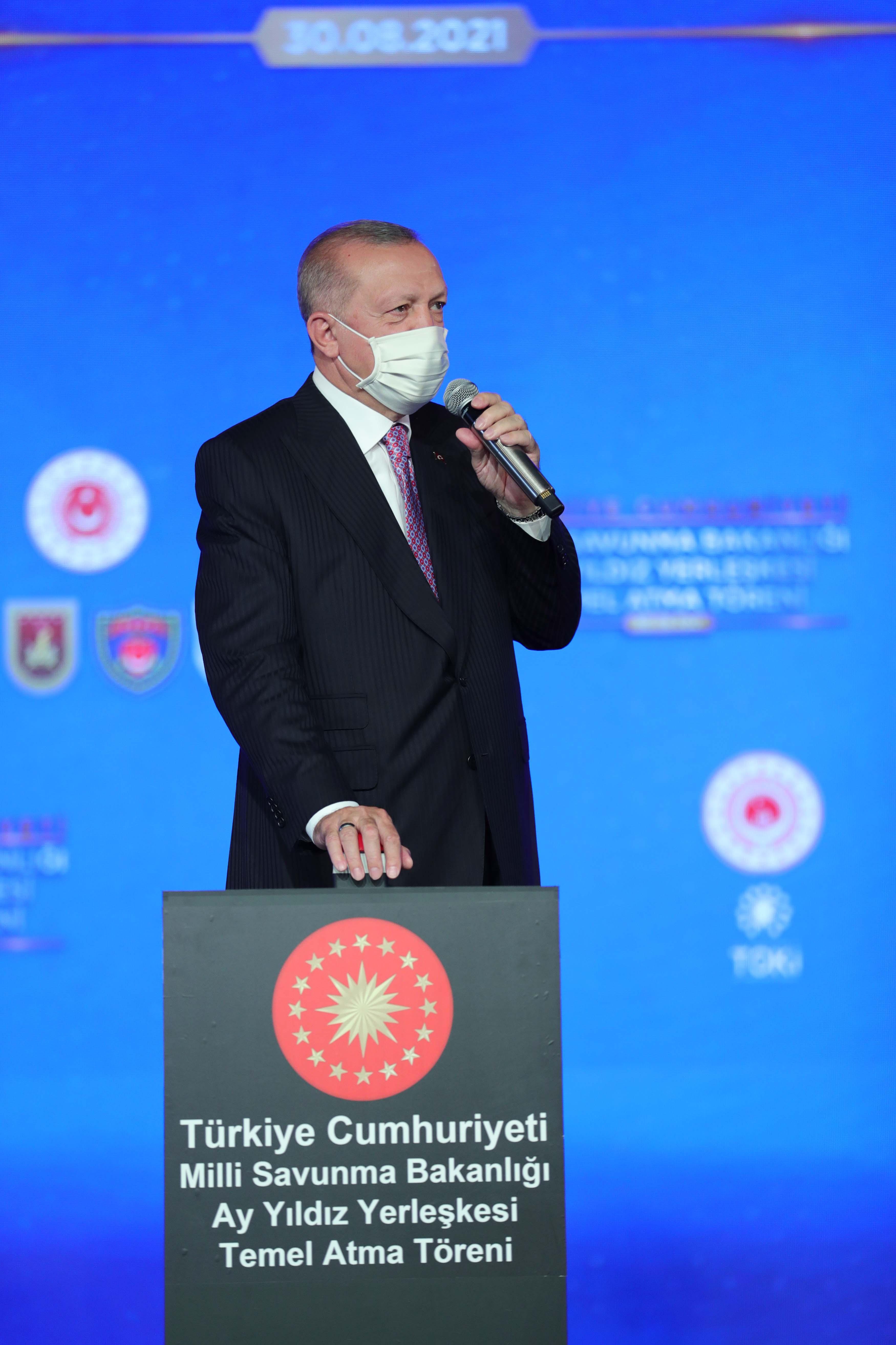 Erdoğan: Düşmana korku, dosta güven veren bir yapıyı meydana getirmiş olacağız