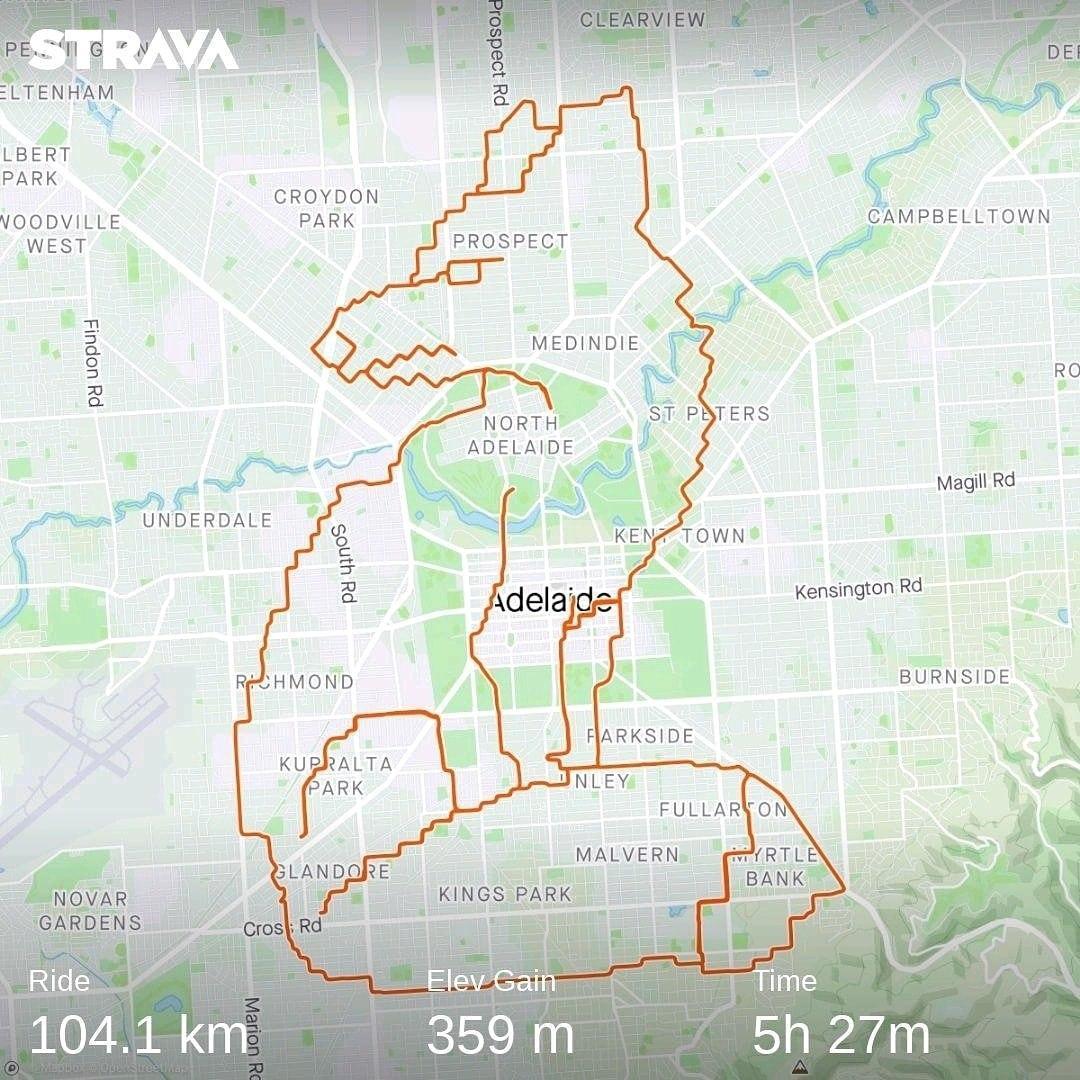 Avustralyalı bisikletçi, GPS iziyle Nirvana’nın ünlü albüm kapağını çizdi