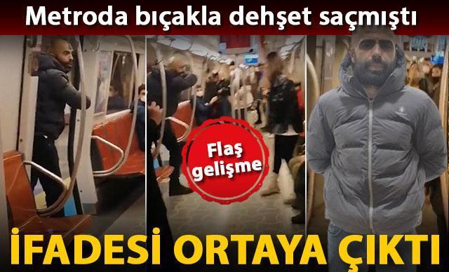 Kadıköy-Tavşantepe metrosundaki eli bıçaklı saldırgan yakalandı; yakalanma anı kamerada