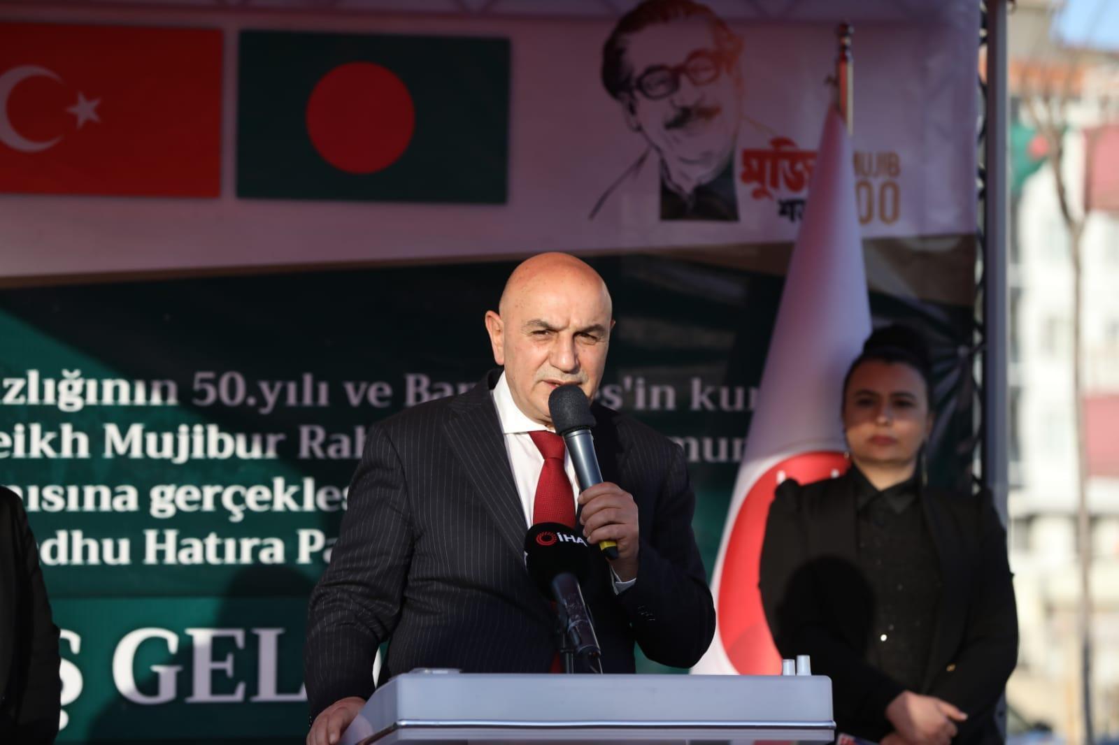 Bangabandhu Sheikh Mujibur Rahmanın adı Keçiörende yaşayacak