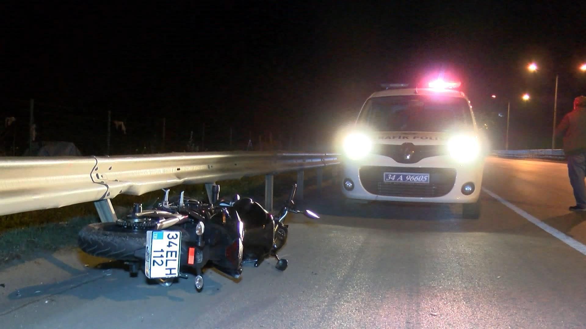 Şile Otoyolunda motosiklet kazası: 1 ölü