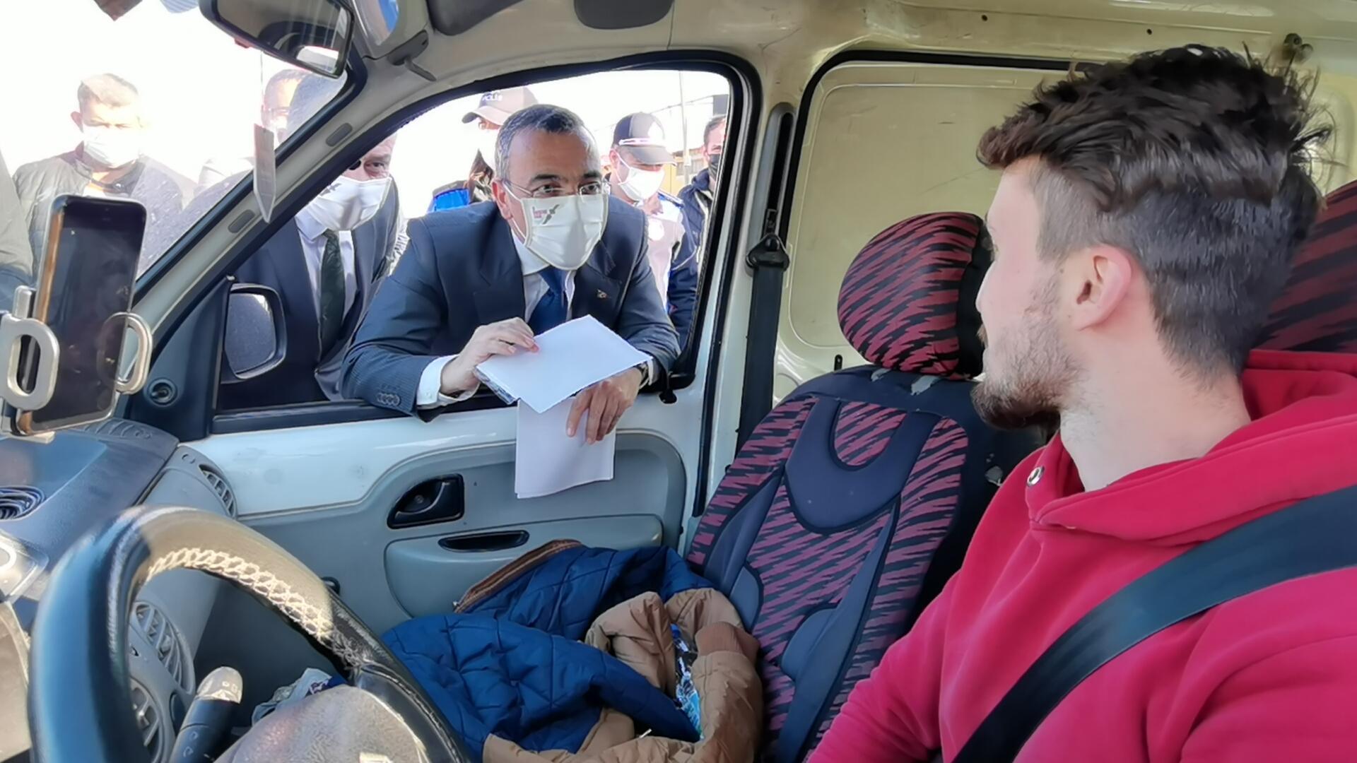 Kaymakam ile sürücü arasında güldüren diyalog