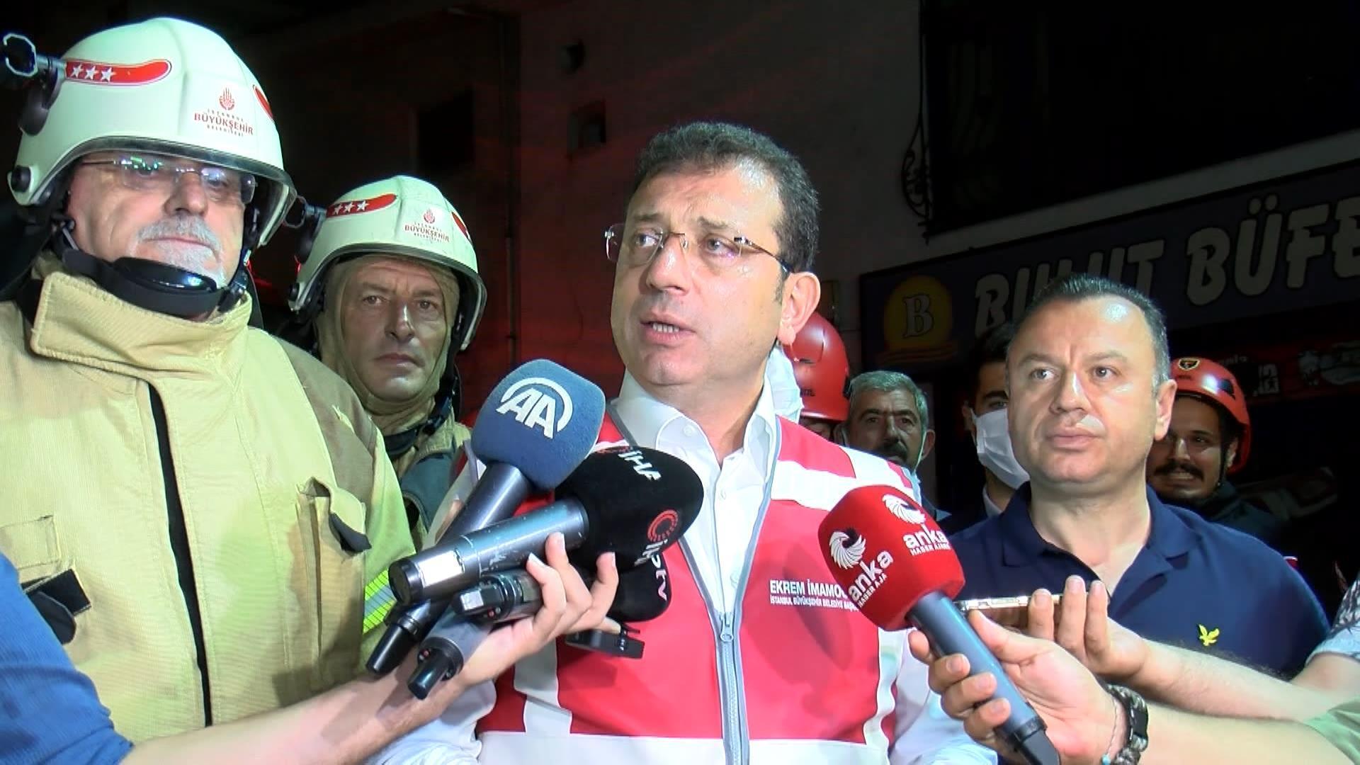 İkitelli Çevre Sanayi Sitesinde çıkan yangın 8 saat sonra söndürüldü