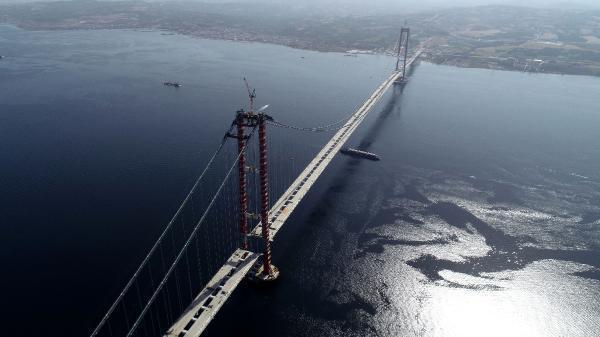 130 metre yüksekliğindeki platform, Çanakkale Köprüsü altından özel planlama ile geçirilecek