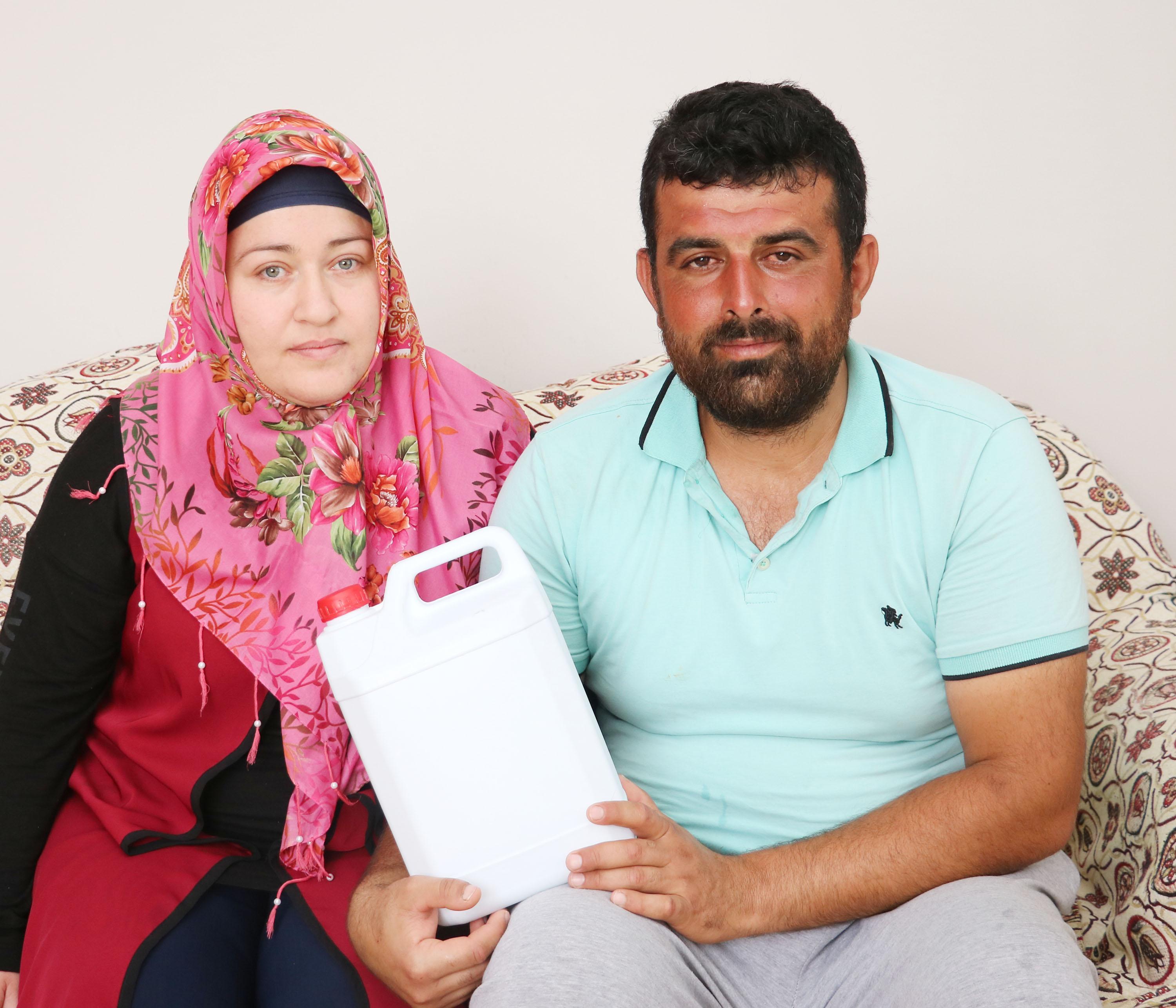 Teknesi alabora olan balıkçı, ağına bağladı bidon sayesinde hayata tutundu