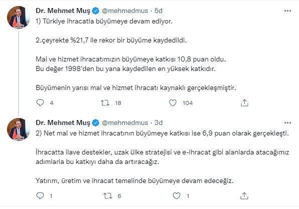 Büyüme rakamları açıklandı