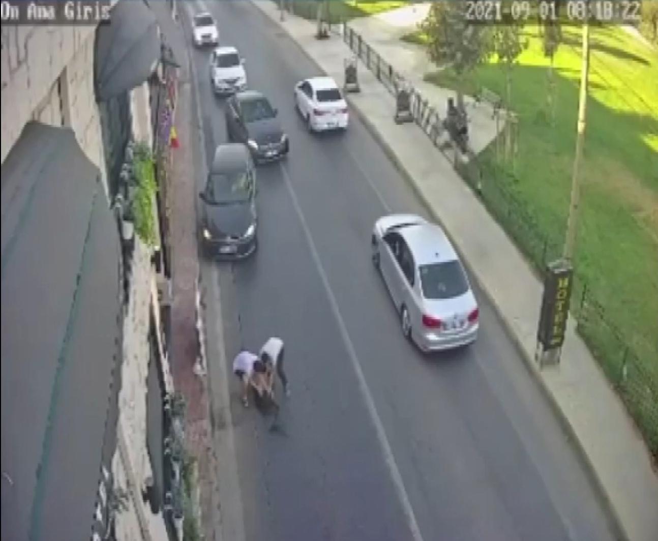 Bakırköyde 2 köpeğe çarptı; yaralı köpeği bırakıp gitti