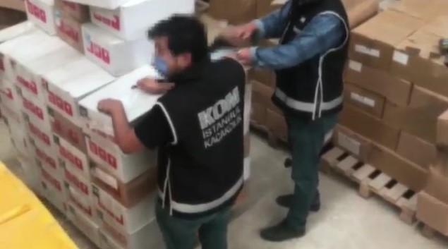 Büyükçekmecede 7 milyon değerinde kaçak tütün, cinsel içerikli jel ve parfüm yakalandı