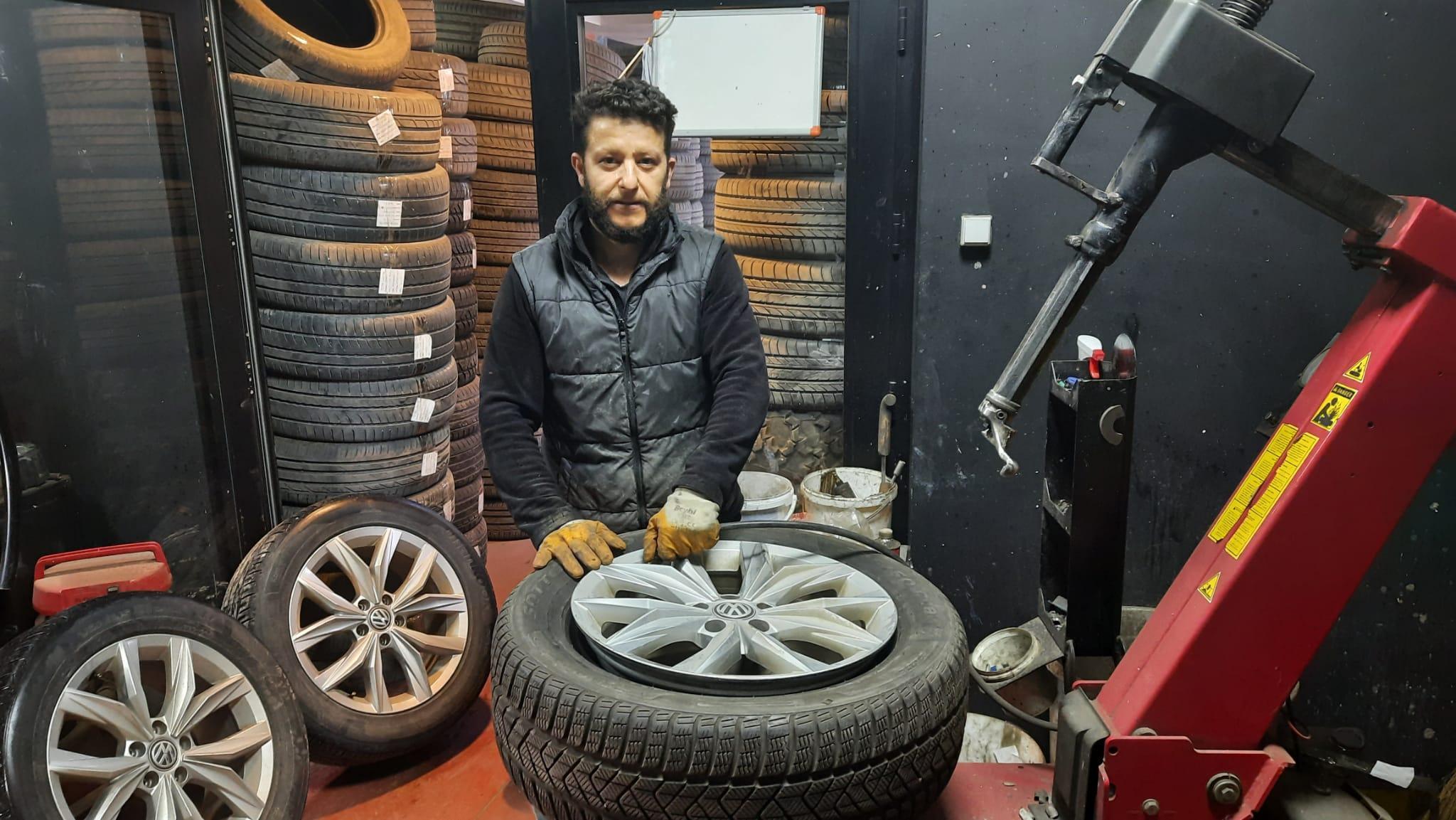 Lastikçilerde kış lastiği mesaisi