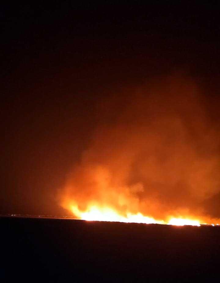 Sultan Sazlığı Milli Parkında 3üncü yangın; 10 saatte söndürüldü