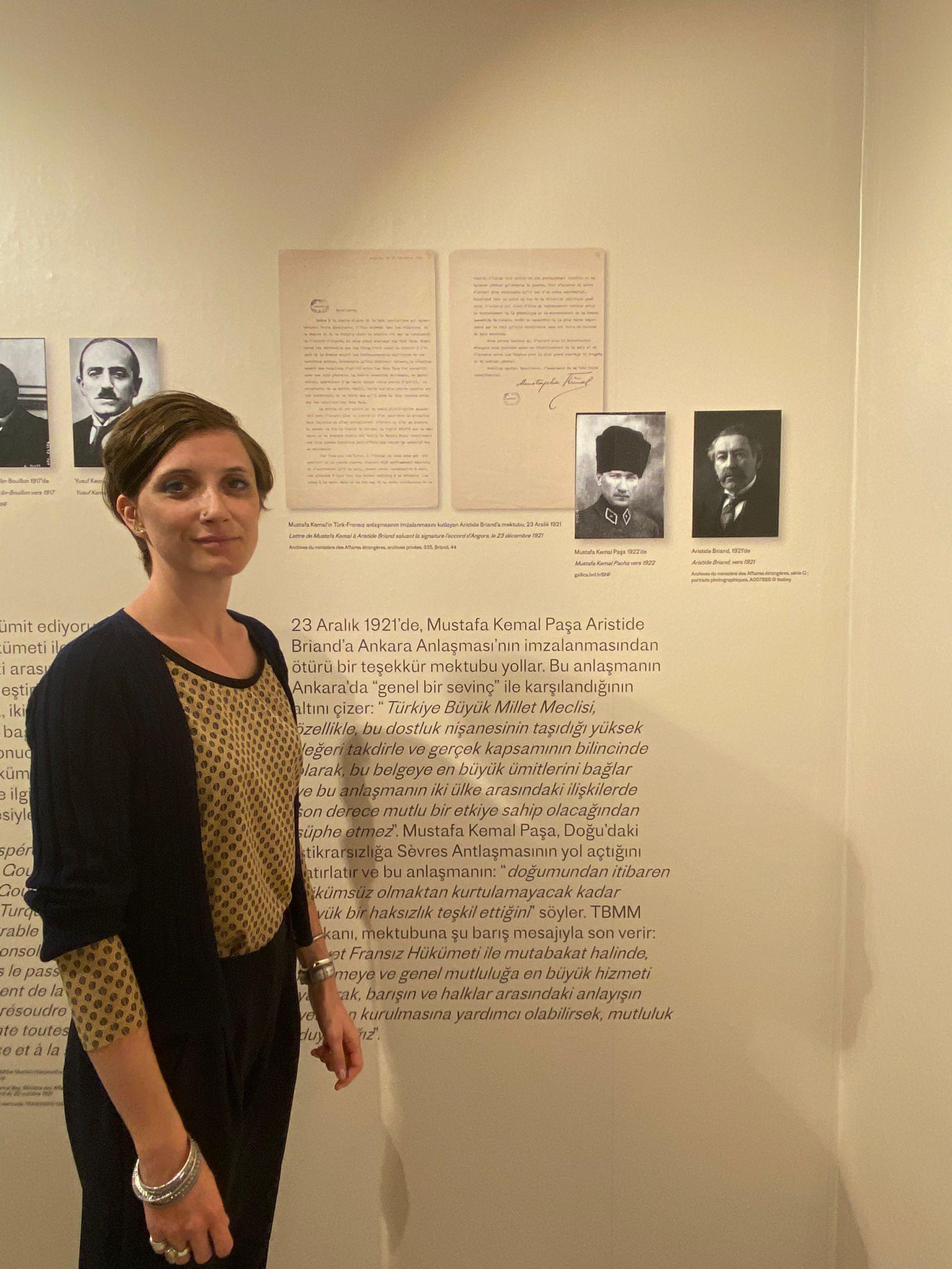 Atatürkün 1921 Ankara Antlaşması için Fransaya yazdığı mektup sergide