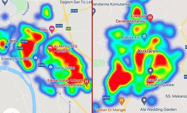 İllerin haftalık vaka sayısı haritası güncellendi