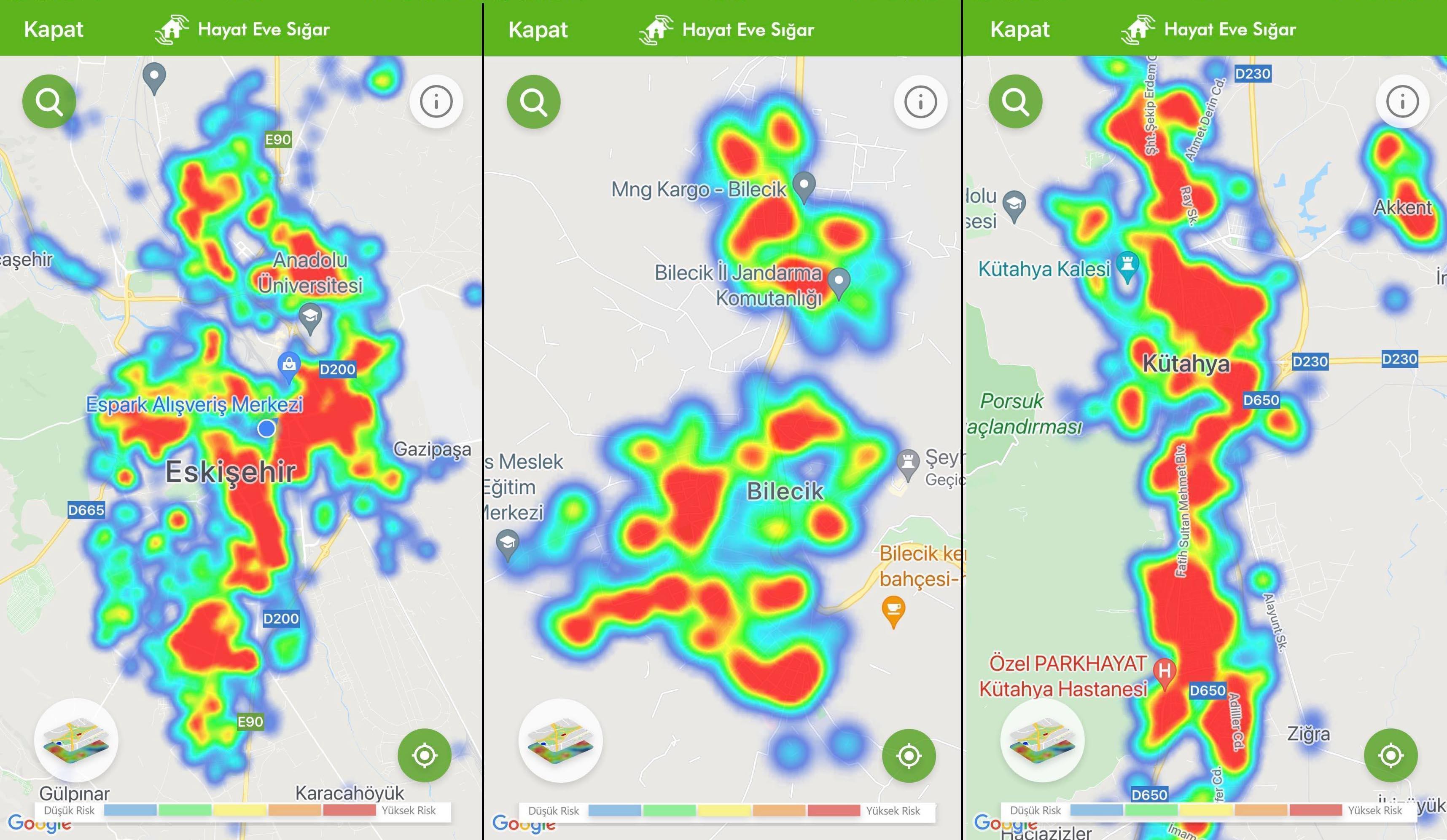 Eskişehir’de düşen vakası sayısı, Bilecik ve Kütahya’da arttı