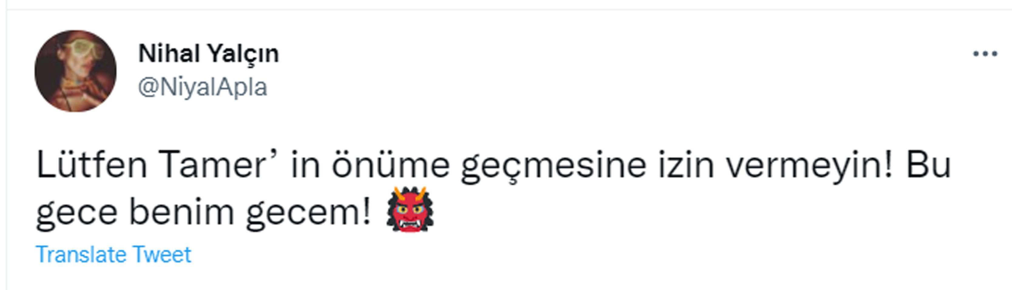 En İyi Kadın Oyuncu Nihal Yalçın: Lütfen Tamerin önüme geçmesine izin vermeyin