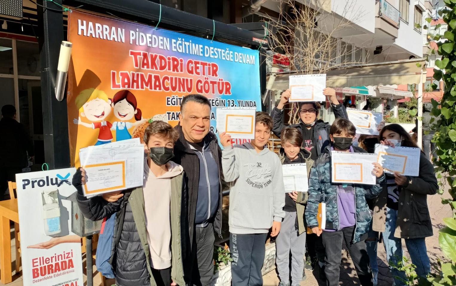 Takdir alan öğrencilere bedava lahmacun