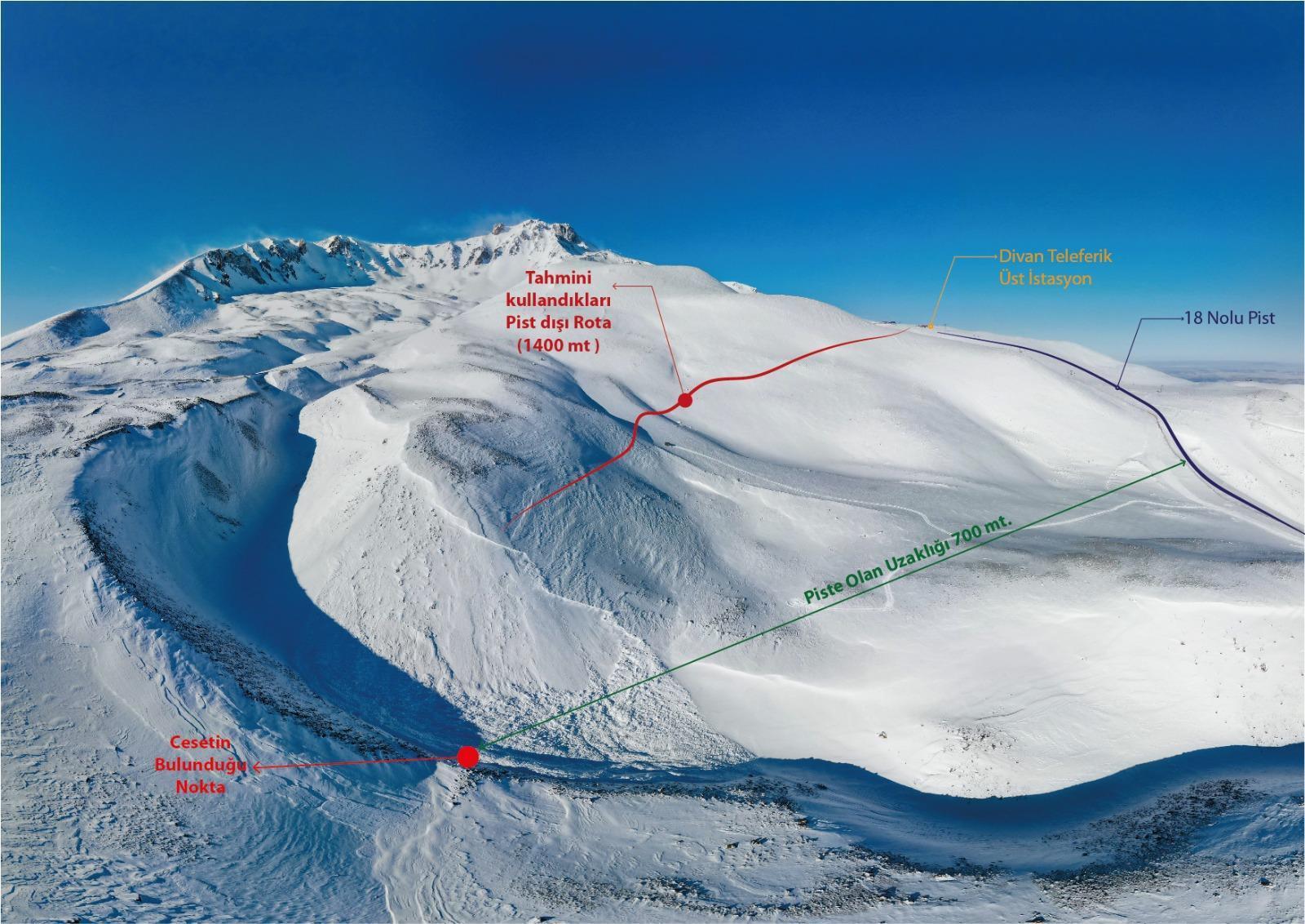 Erciyeste hayatını kaybeden BM çalışanının cenazesi ABDye gönderilmek üzere yola çıktı