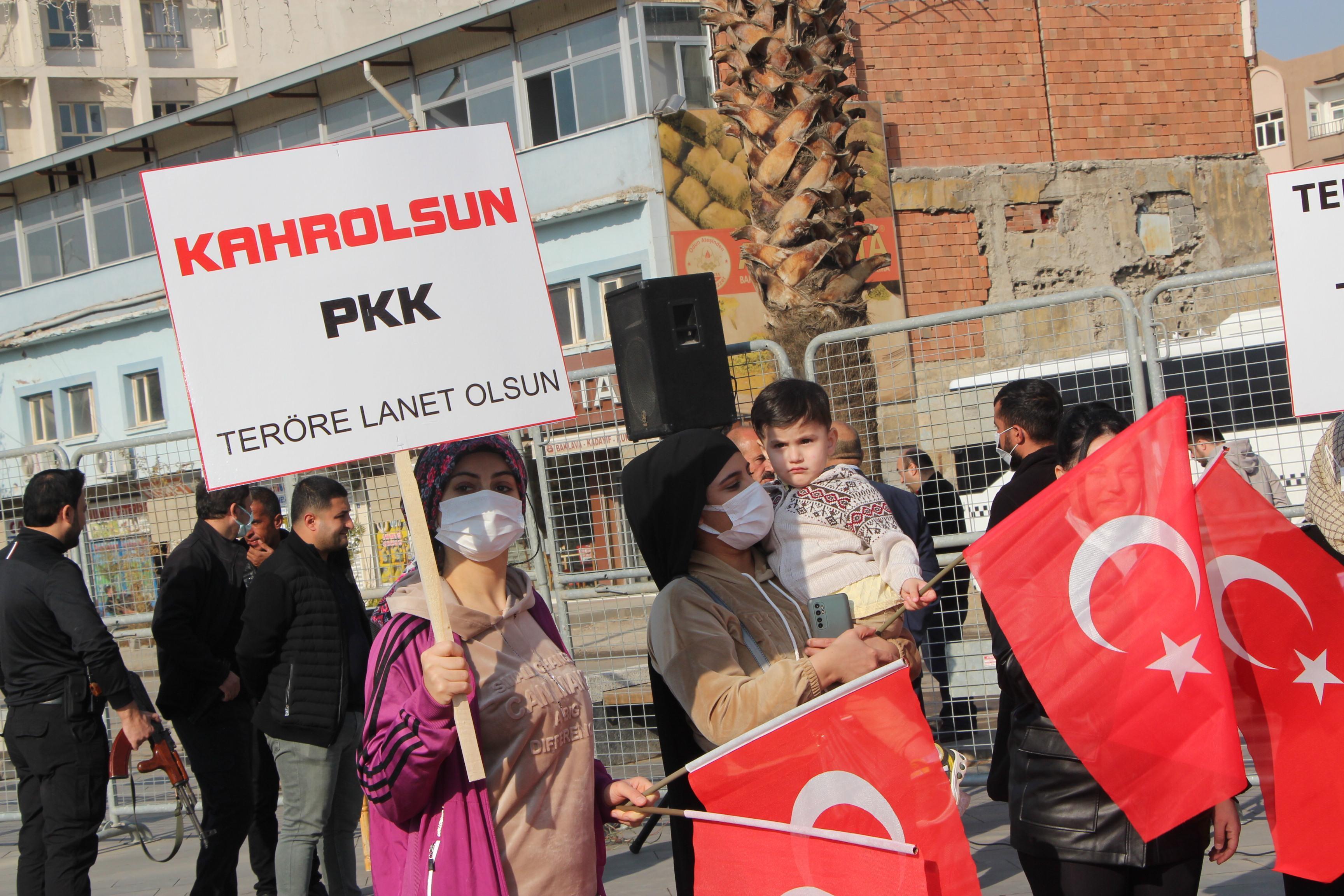 Cizrede, Tahir Güvenin öldürülmesine  Teröre Lanet Mitingi ile tepki